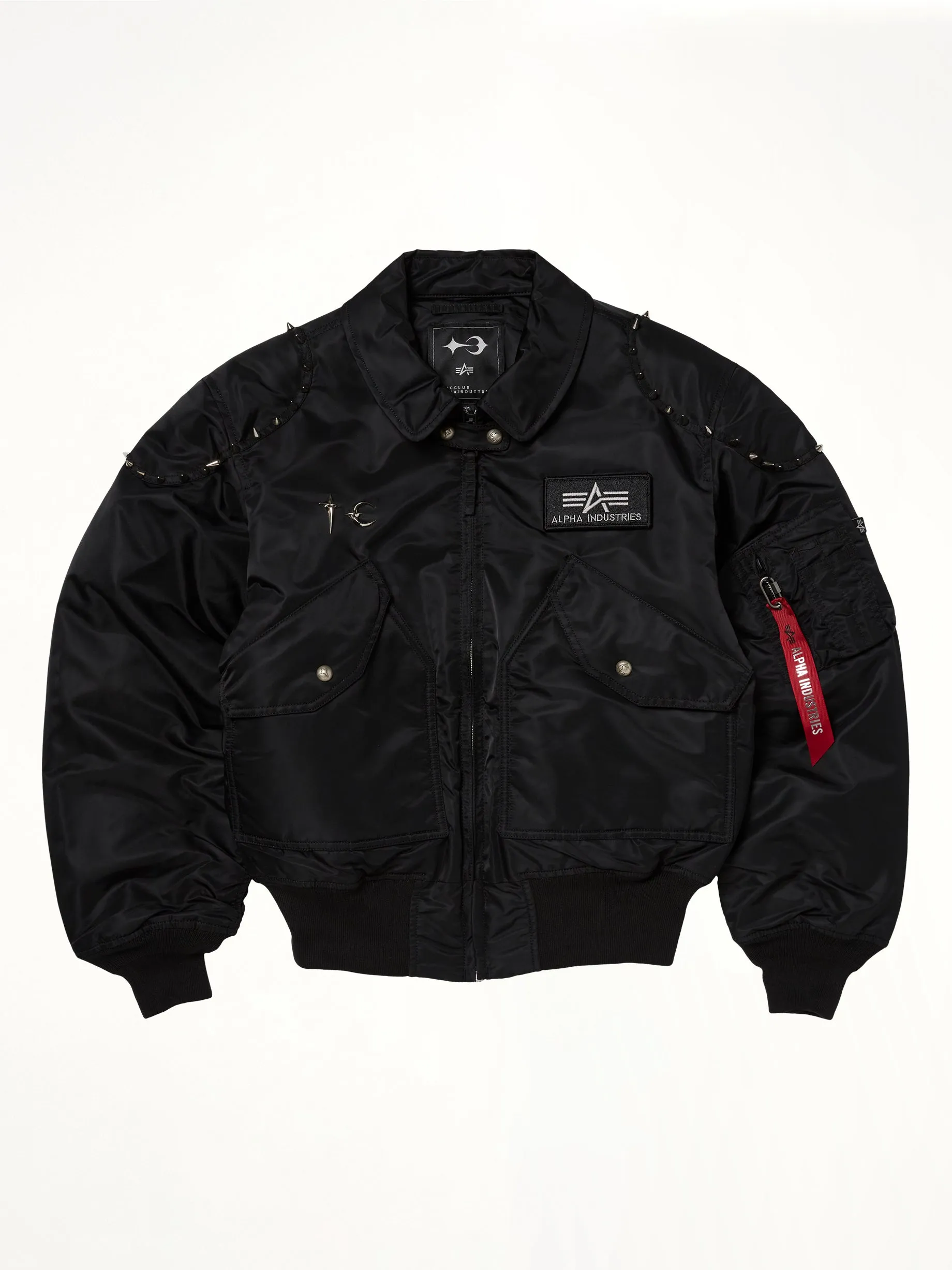 TC x Alpha Industries Bomber Jacket (Spike Ver) in Black sold by MARAIS