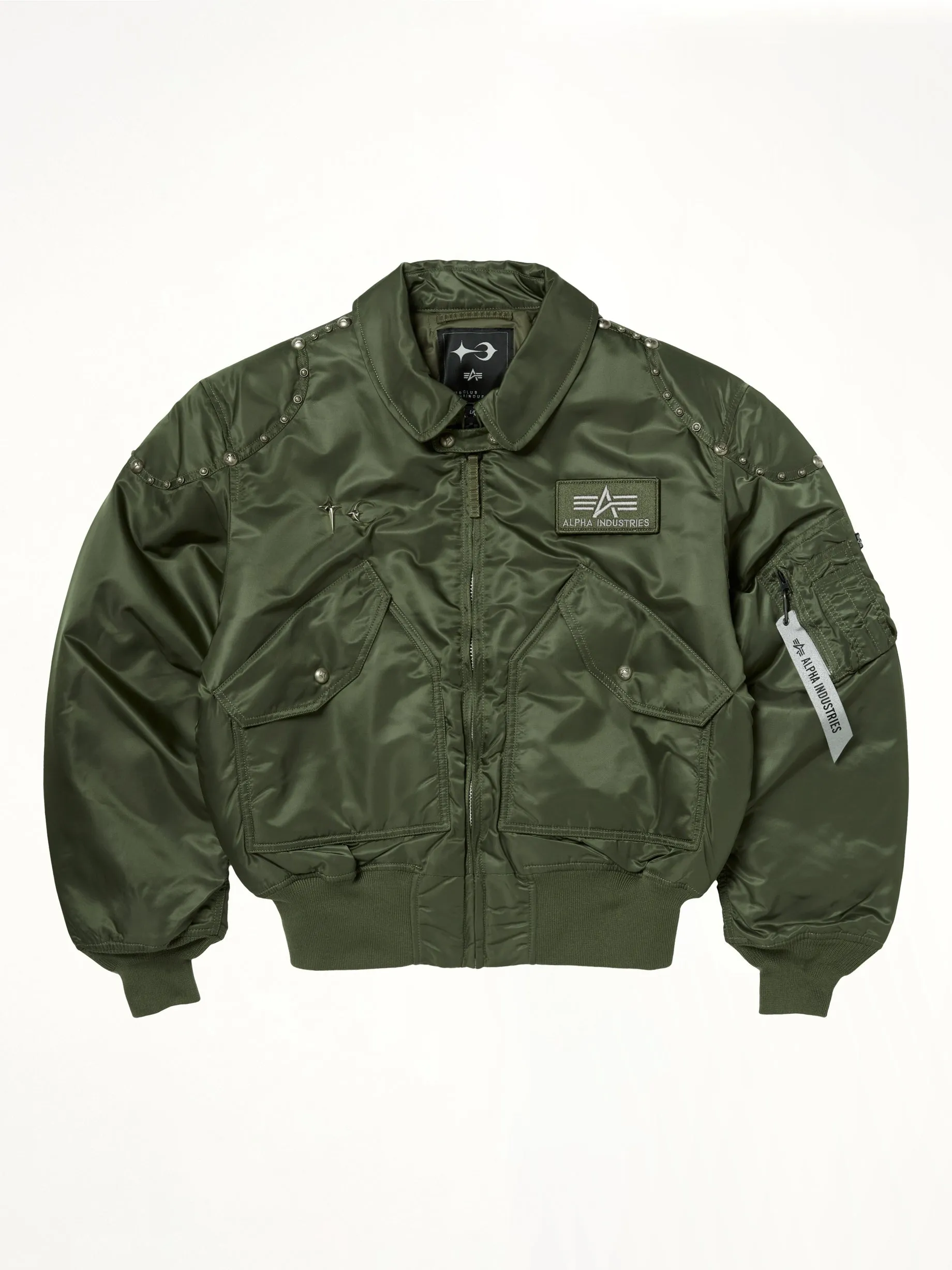 TC x Alpha Industries Bomber Jacket (Rivet Ver) in Sage sold by MARAIS