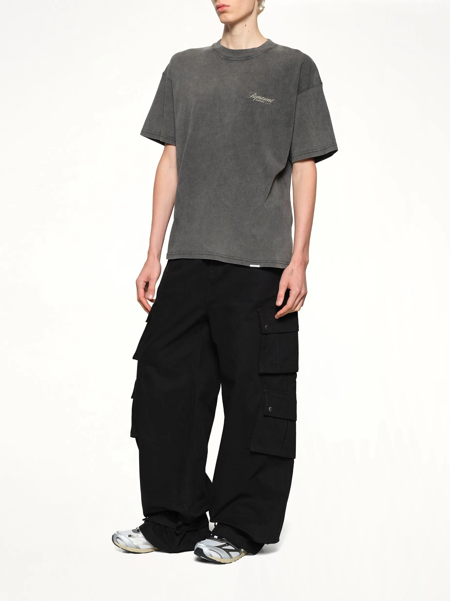 Represent Owners Club Script T-Shirt in Vintage Grey sold by MARAIS product image thumbnail 4