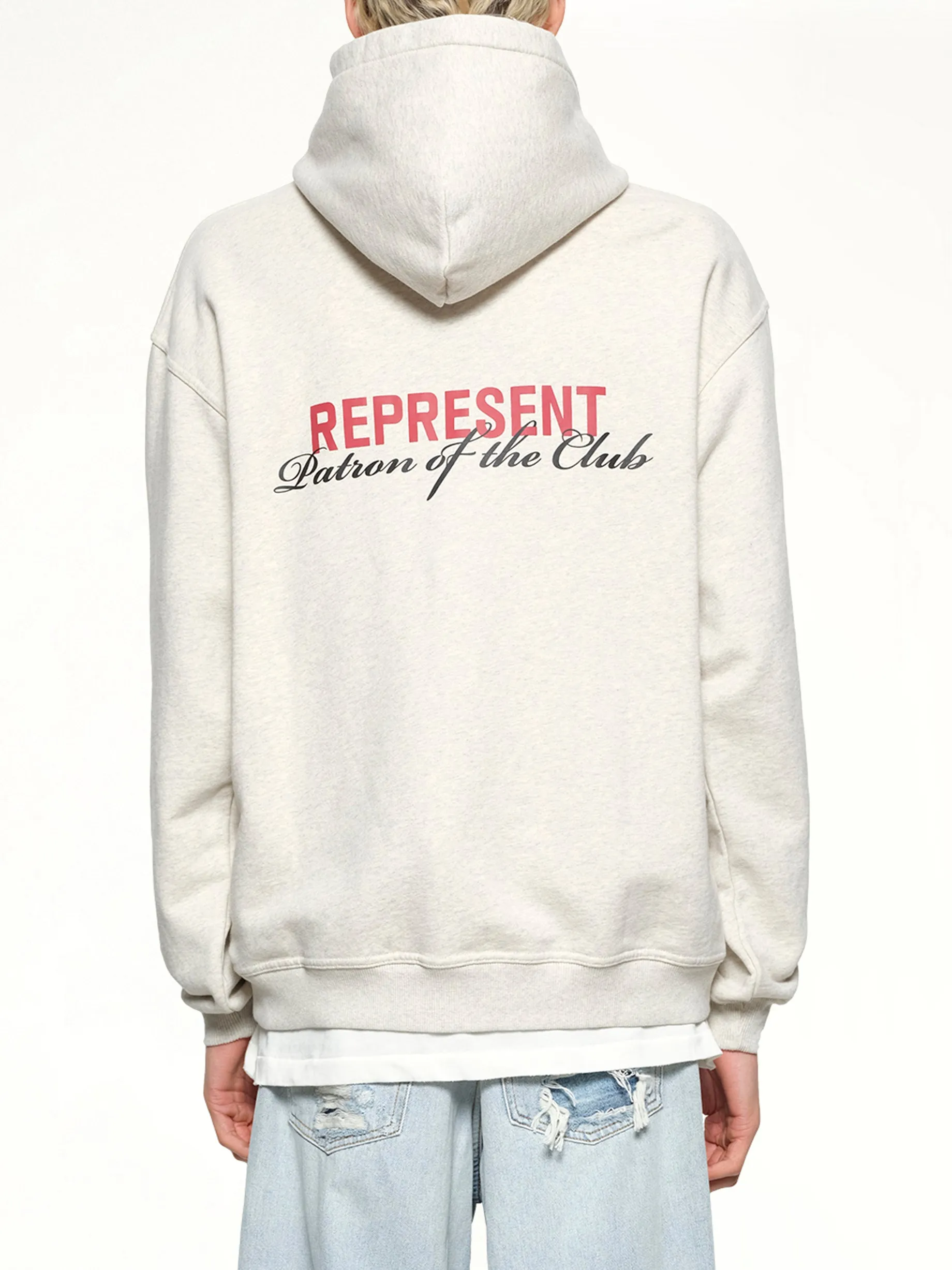 Patron of The Club Hoodie in Cream Marl sold by MARAIS product image thumbnail 5