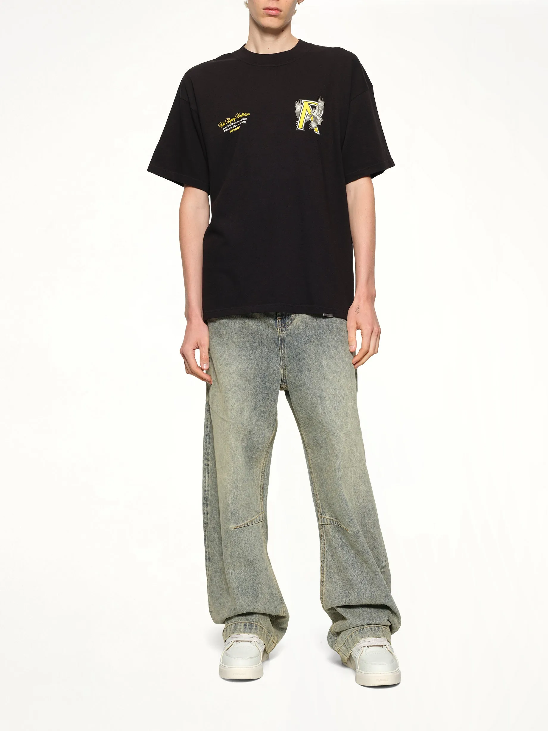 Legacy Falcon T-Shirt in Jet Black sold by MARAIS product image thumbnail 4