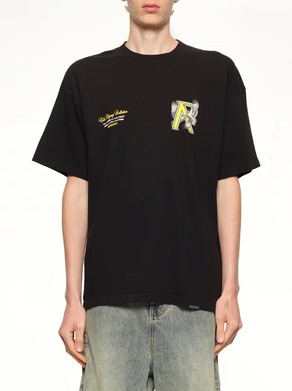 Legacy Falcon T-Shirt in Jet Black sold by MARAIS
