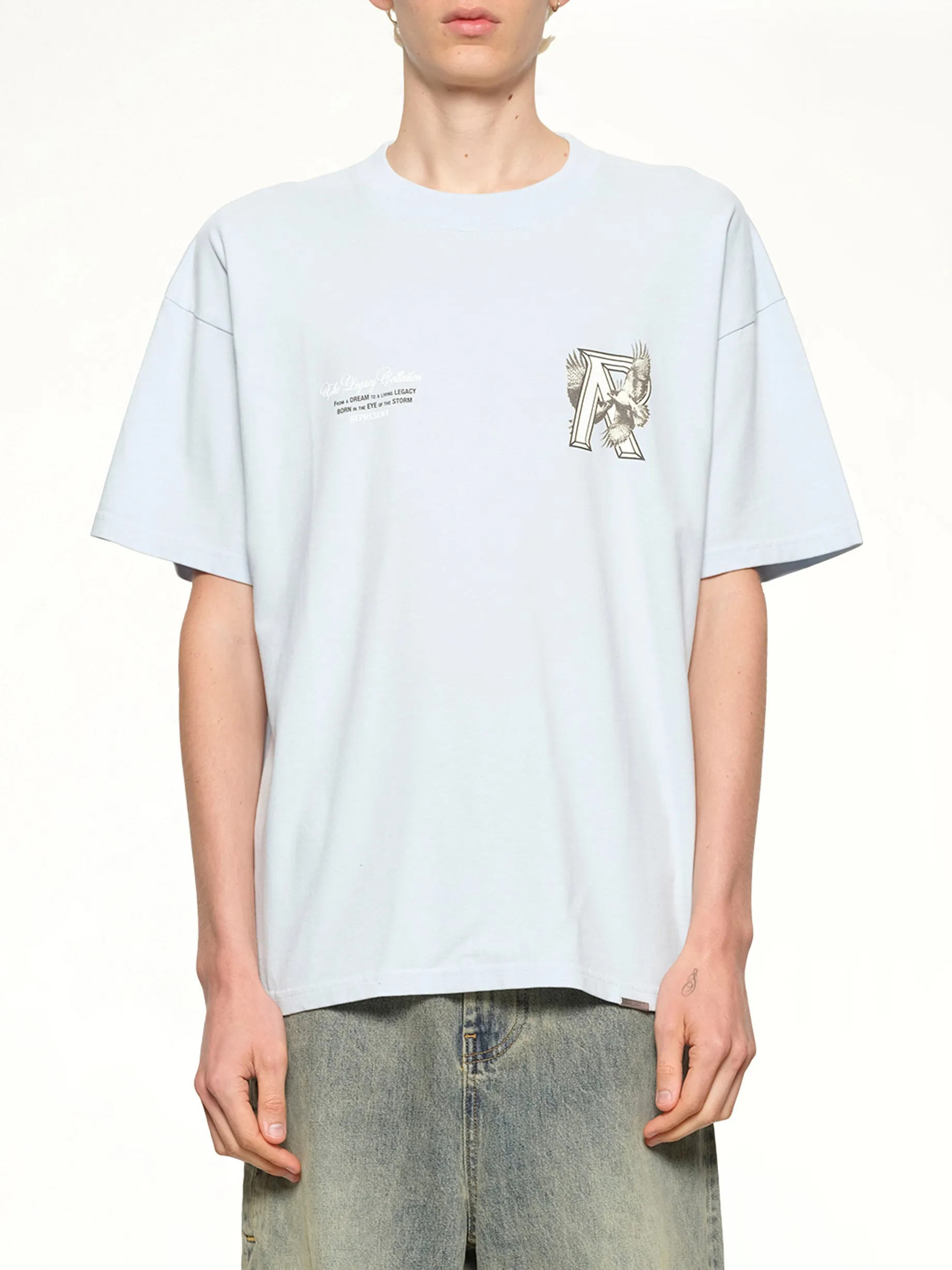 Legacy Falcon T-Shirt in Cloud sold by MARAIS