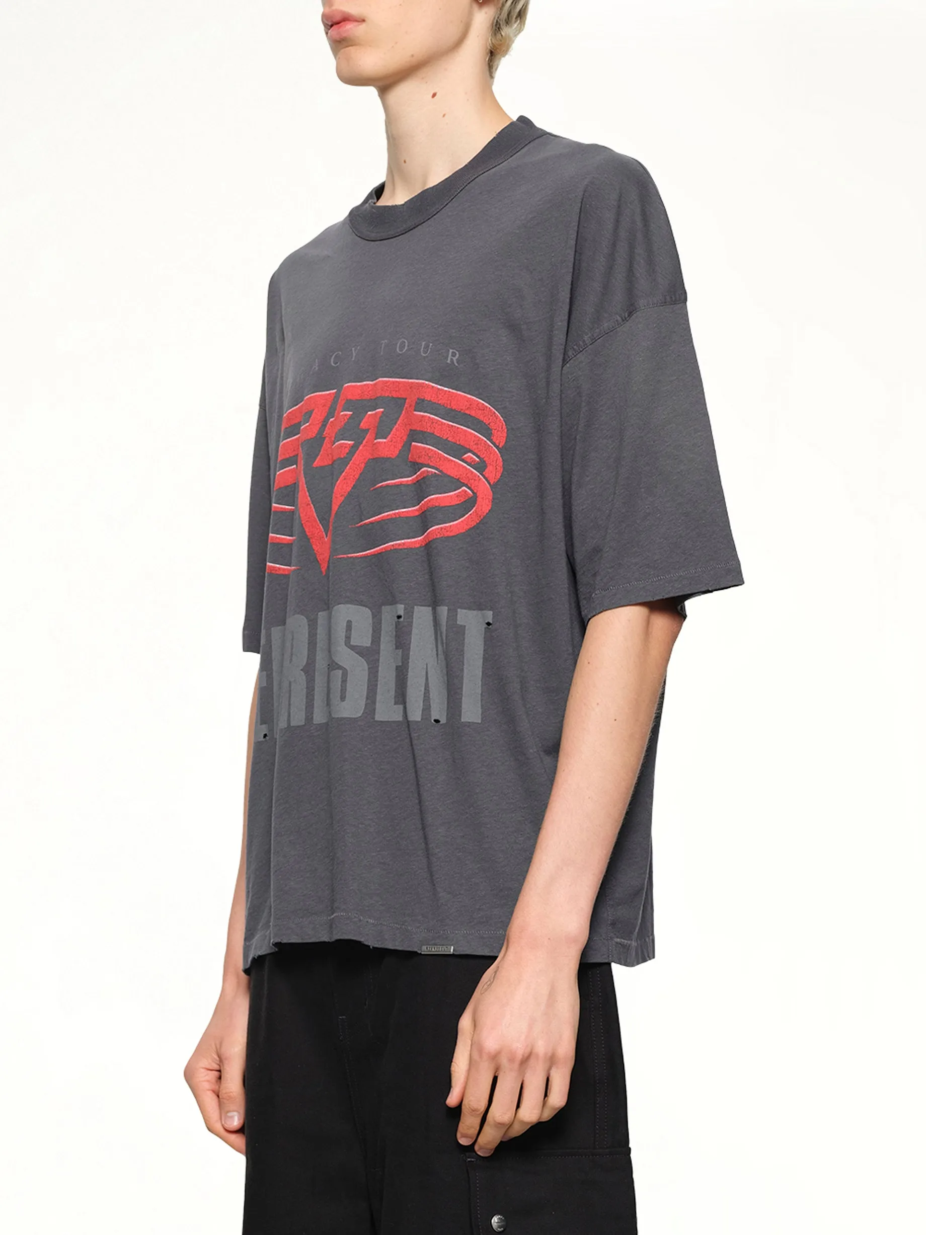 Reversible Living Legacy Falcon T-Shirt in Sun Fade Grey sold by MARAIS product image thumbnail 3