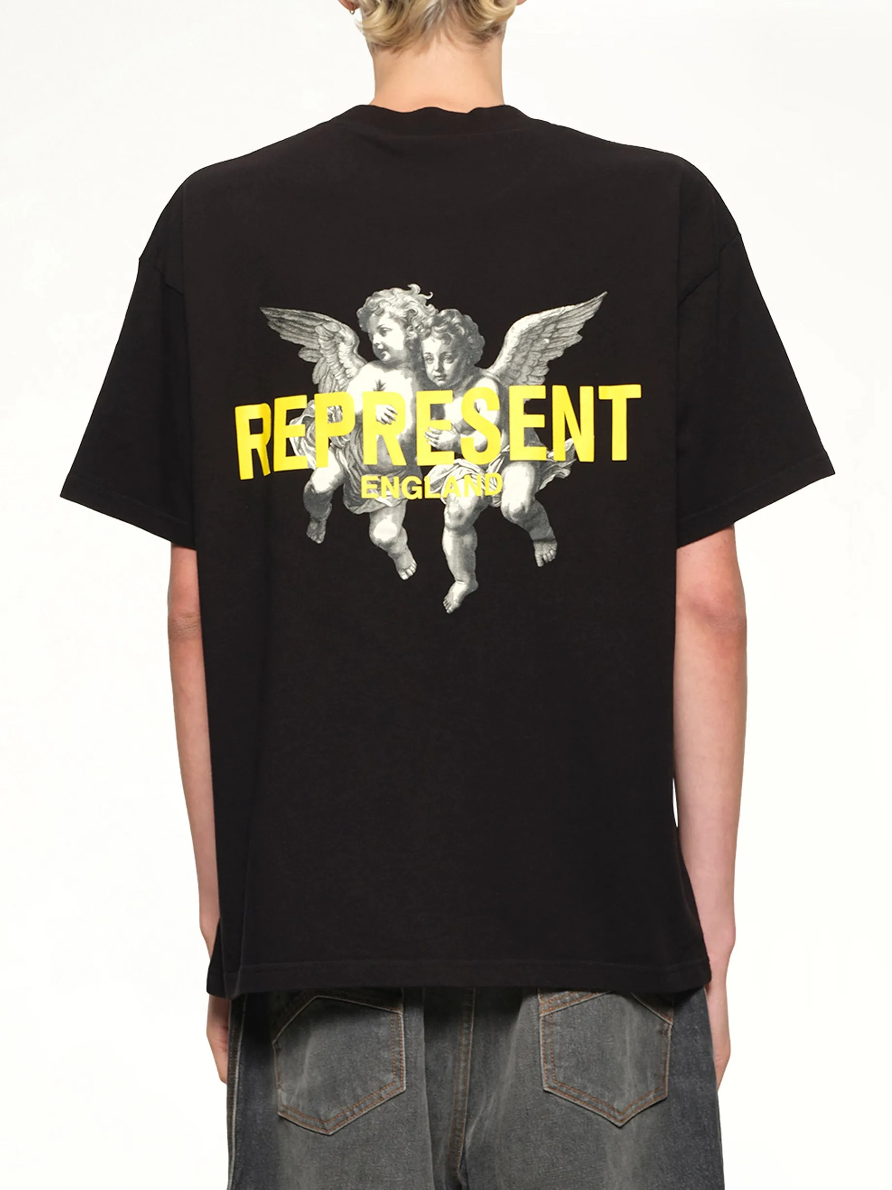Represent Legacy Cherubs T-Shirt in Jet Black sold by MARAIS product image thumbnail 5
