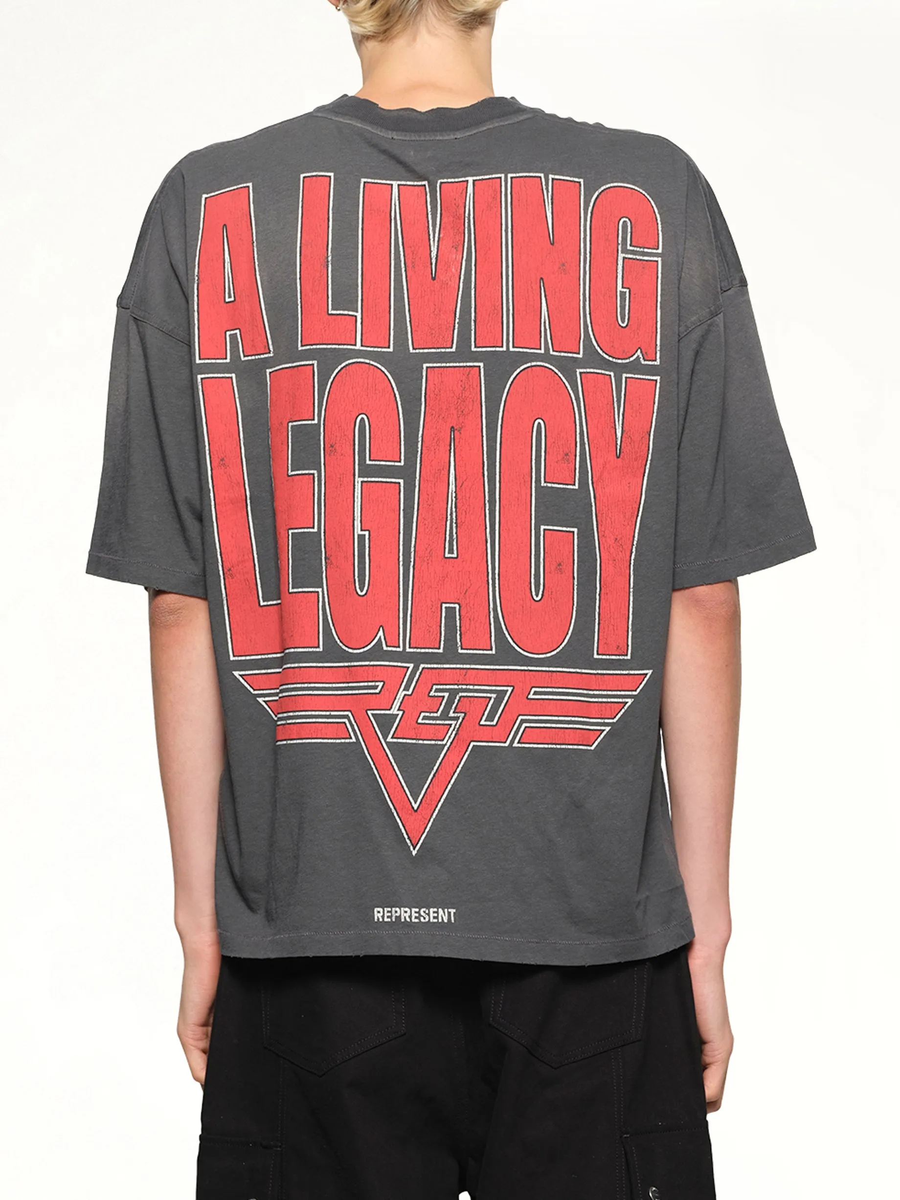 Represent Living Legacy T-Shirt in Sun Fade Grey sold by MARAIS product image thumbnail 5