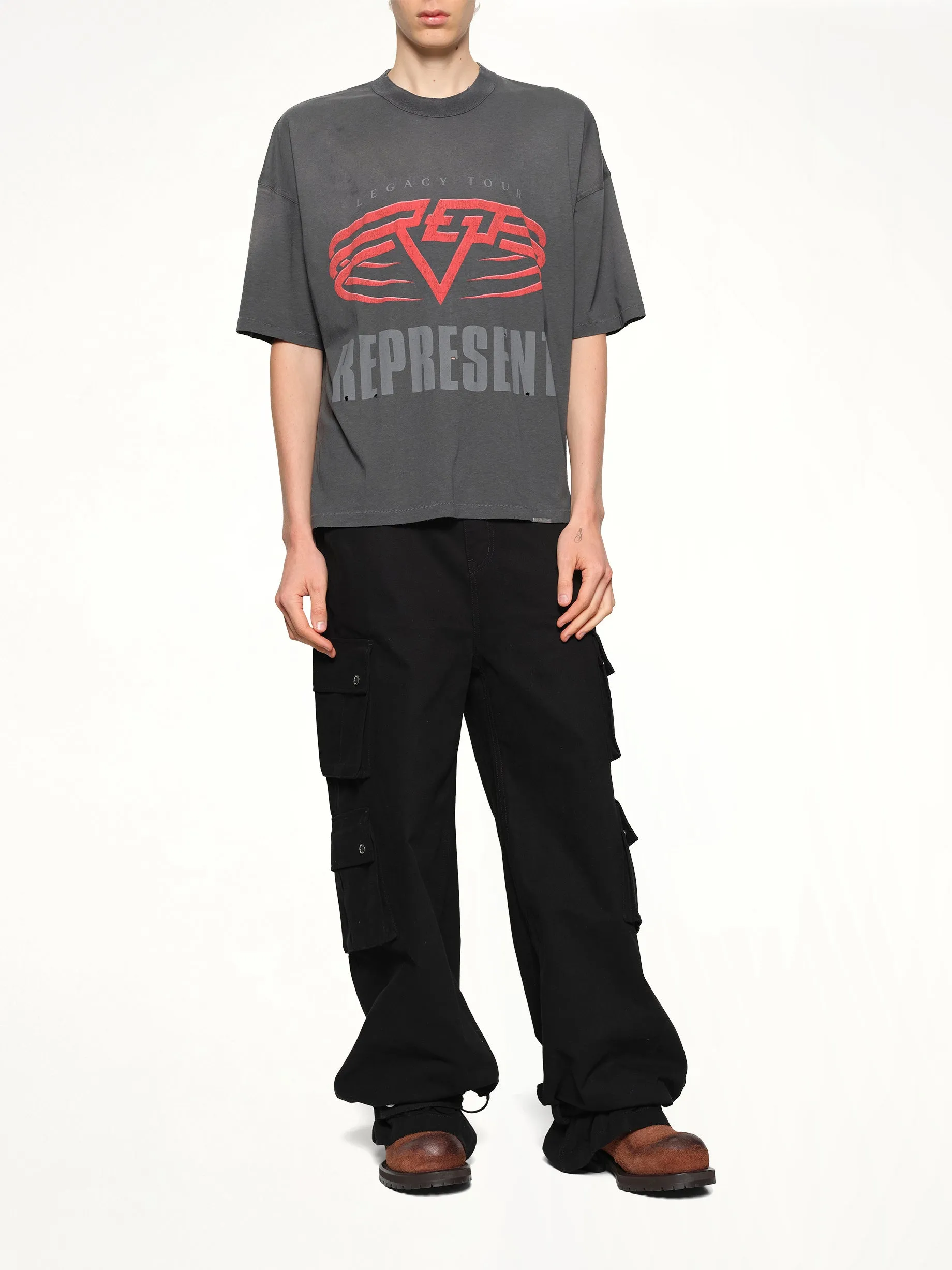 Represent Living Legacy T-Shirt in Sun Fade Grey sold by MARAIS product image thumbnail 4