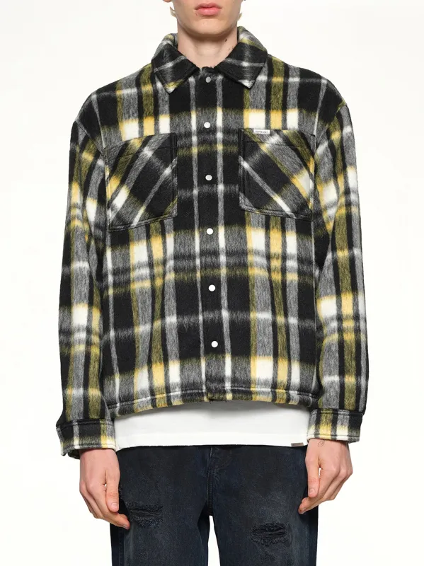 Textured Overshirt in Jet Black sold by MARAIS