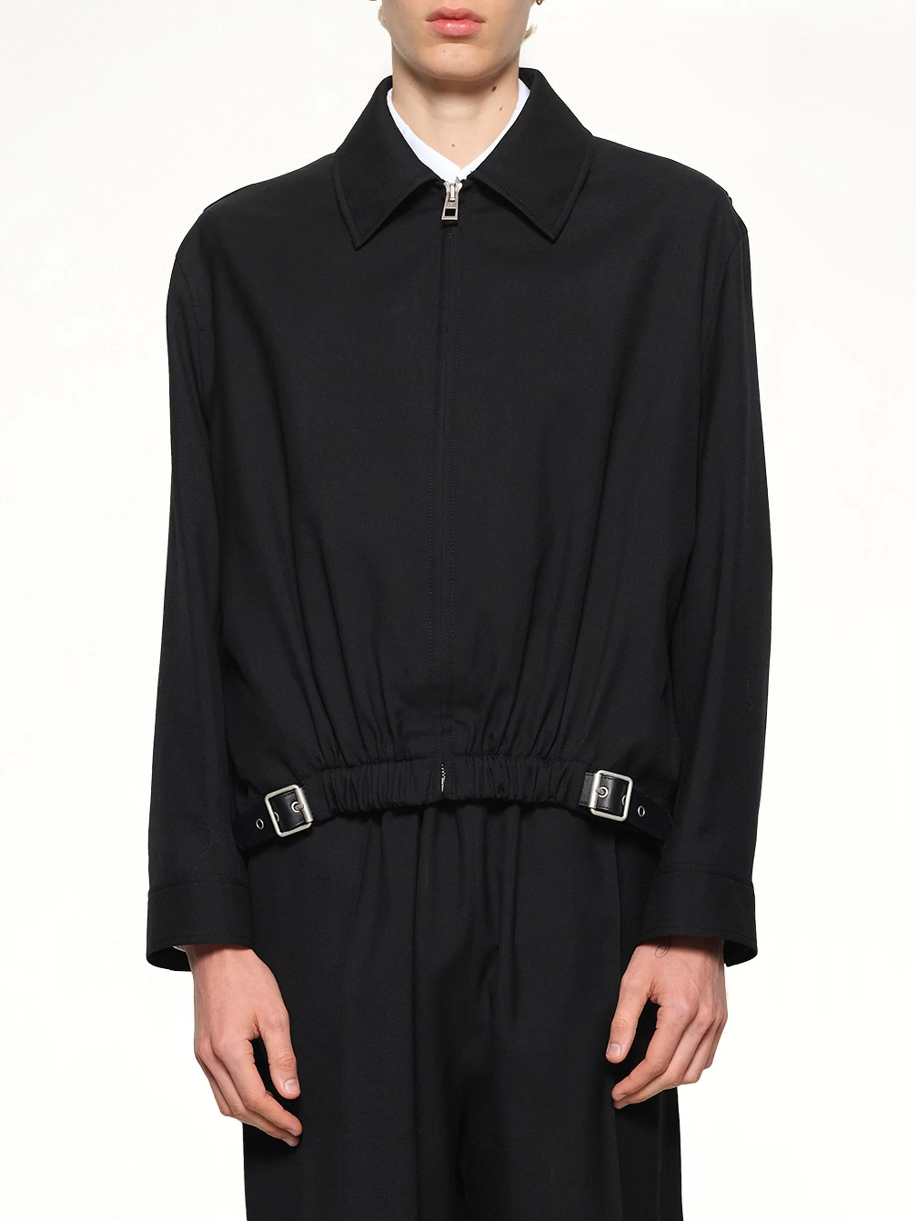 Belted Jacket in Black sold by MARAIS