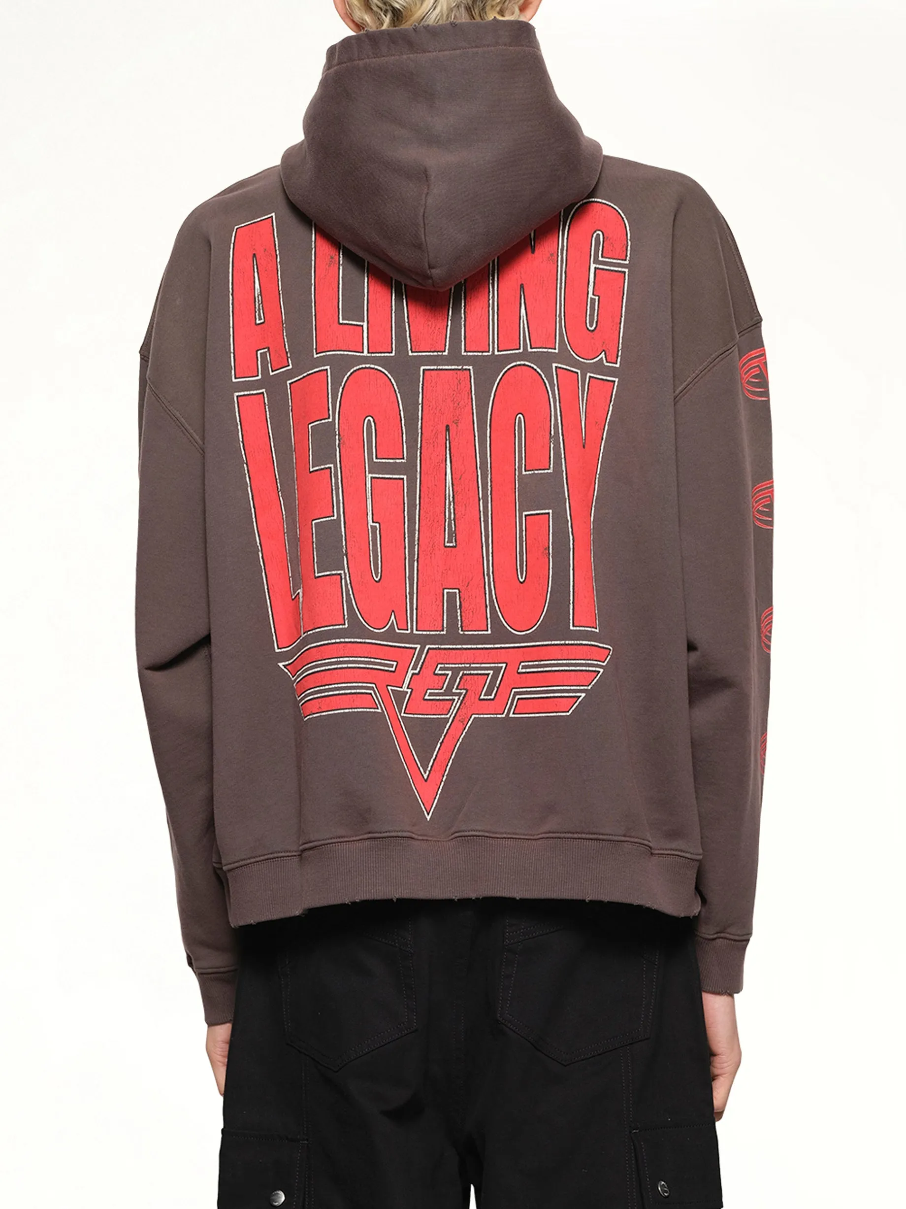 Reversible Living Legacy Falcon Hoodie in Nero sold by MARAIS product image thumbnail 5