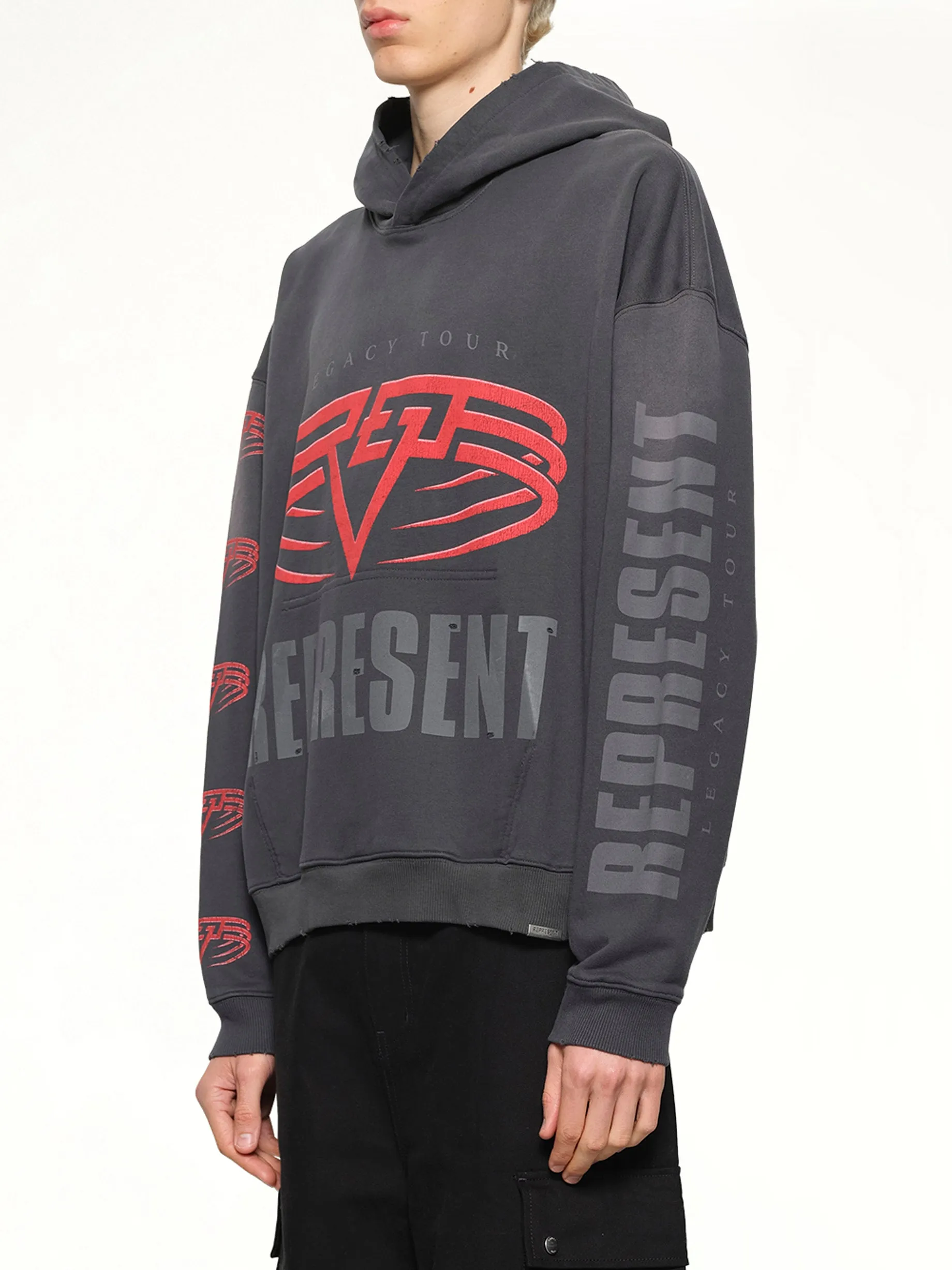 Represent Living Legacy Tour Hoodie in Sun Fade Grey sold by MARAIS product image thumbnail 3