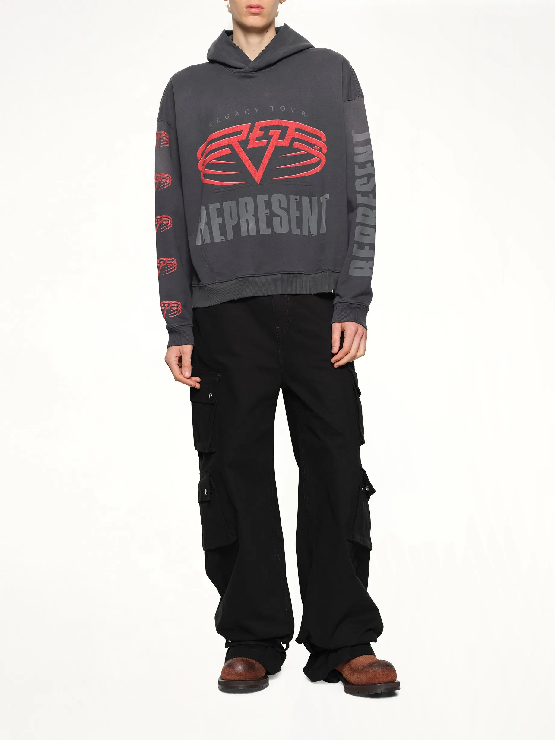 Represent Living Legacy Tour Hoodie in Sun Fade Grey sold by MARAIS product image thumbnail 4