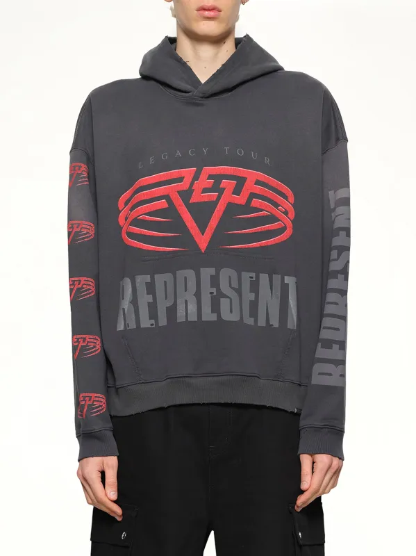 Represent Living Legacy Tour Hoodie in Sun Fade Grey sold by MARAIS