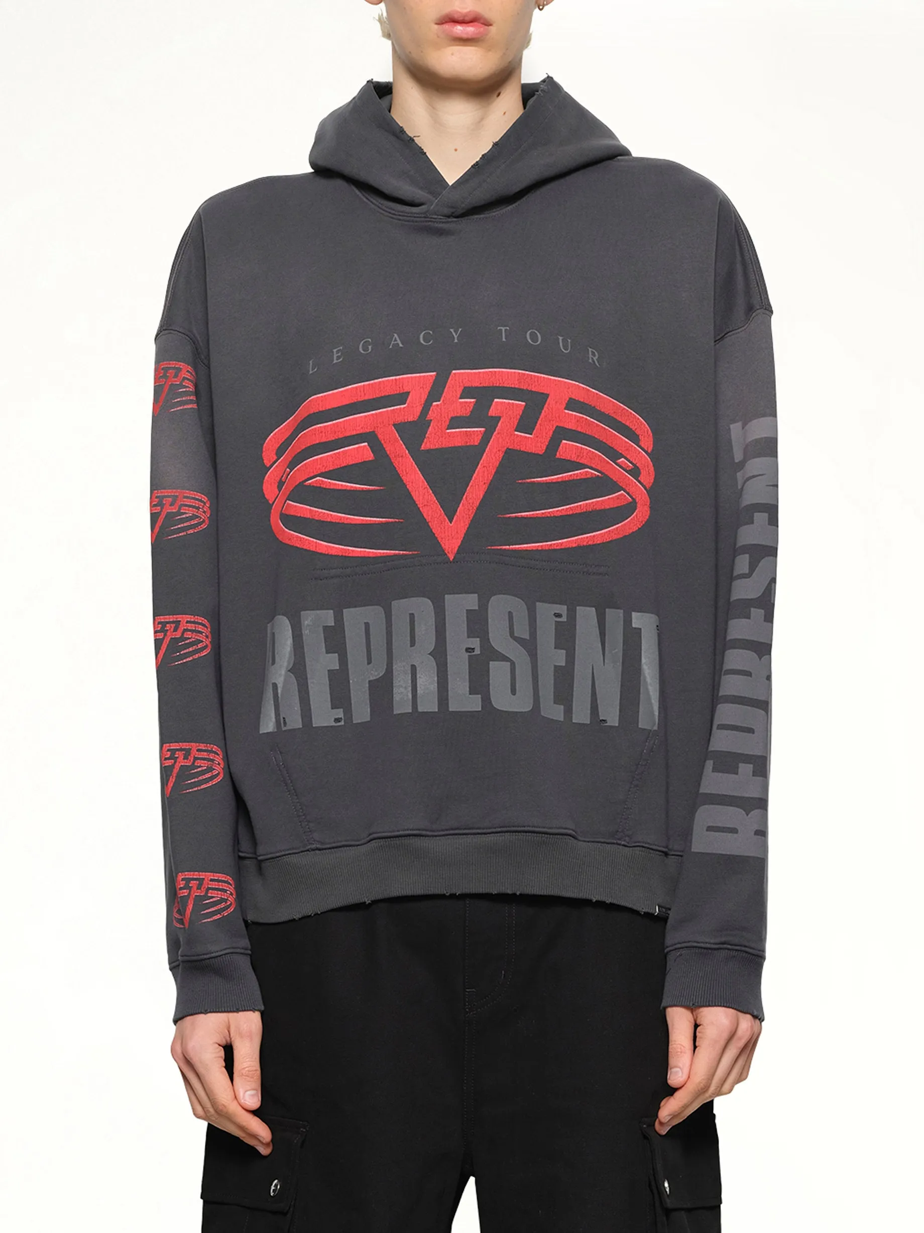 Represent Living Legacy Tour Hoodie in Sun Fade Grey sold by MARAIS