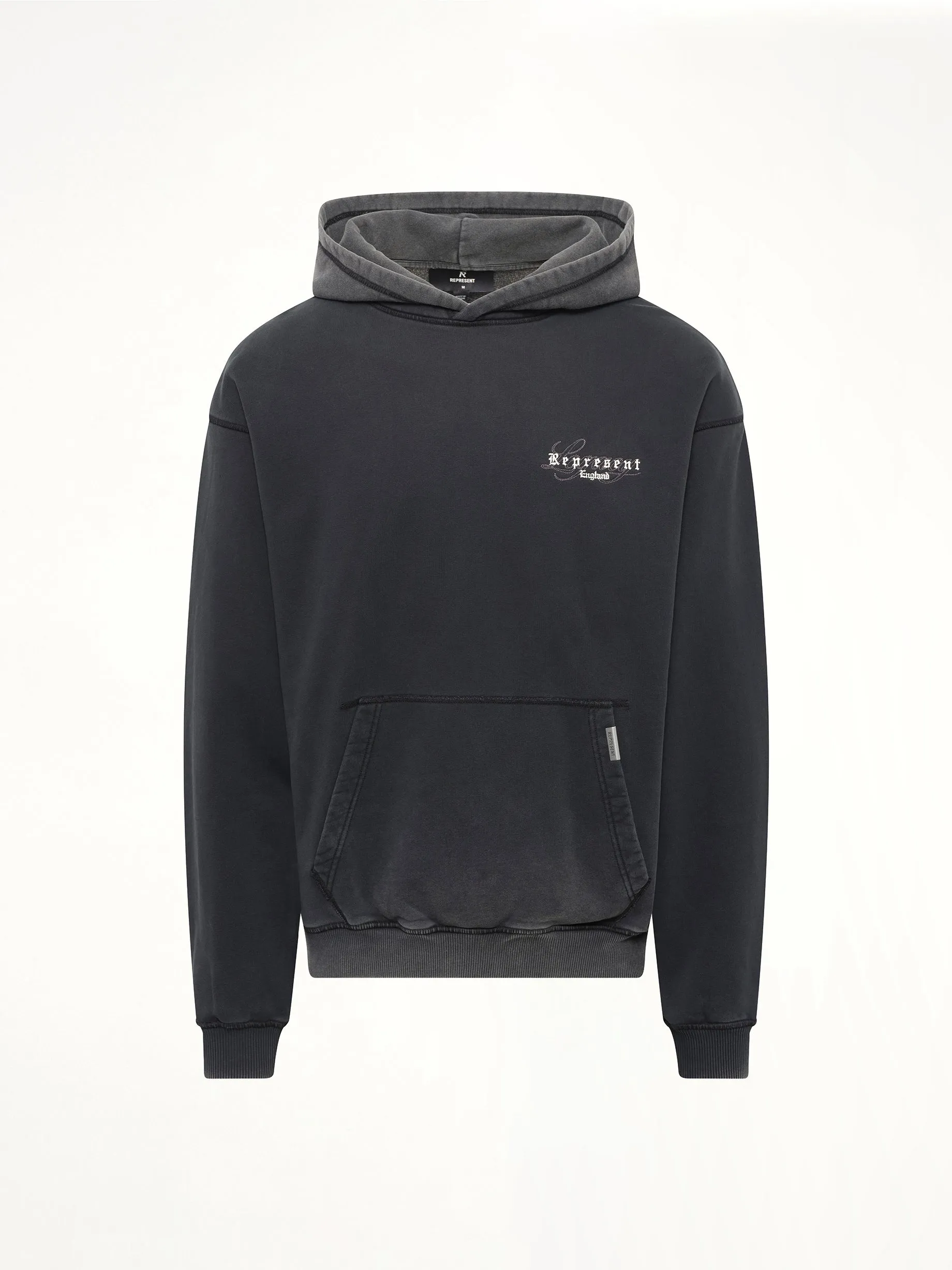 Represent Legacy Overprint Hoodie in Vintage Black sold by MARAIS product image thumbnail 2