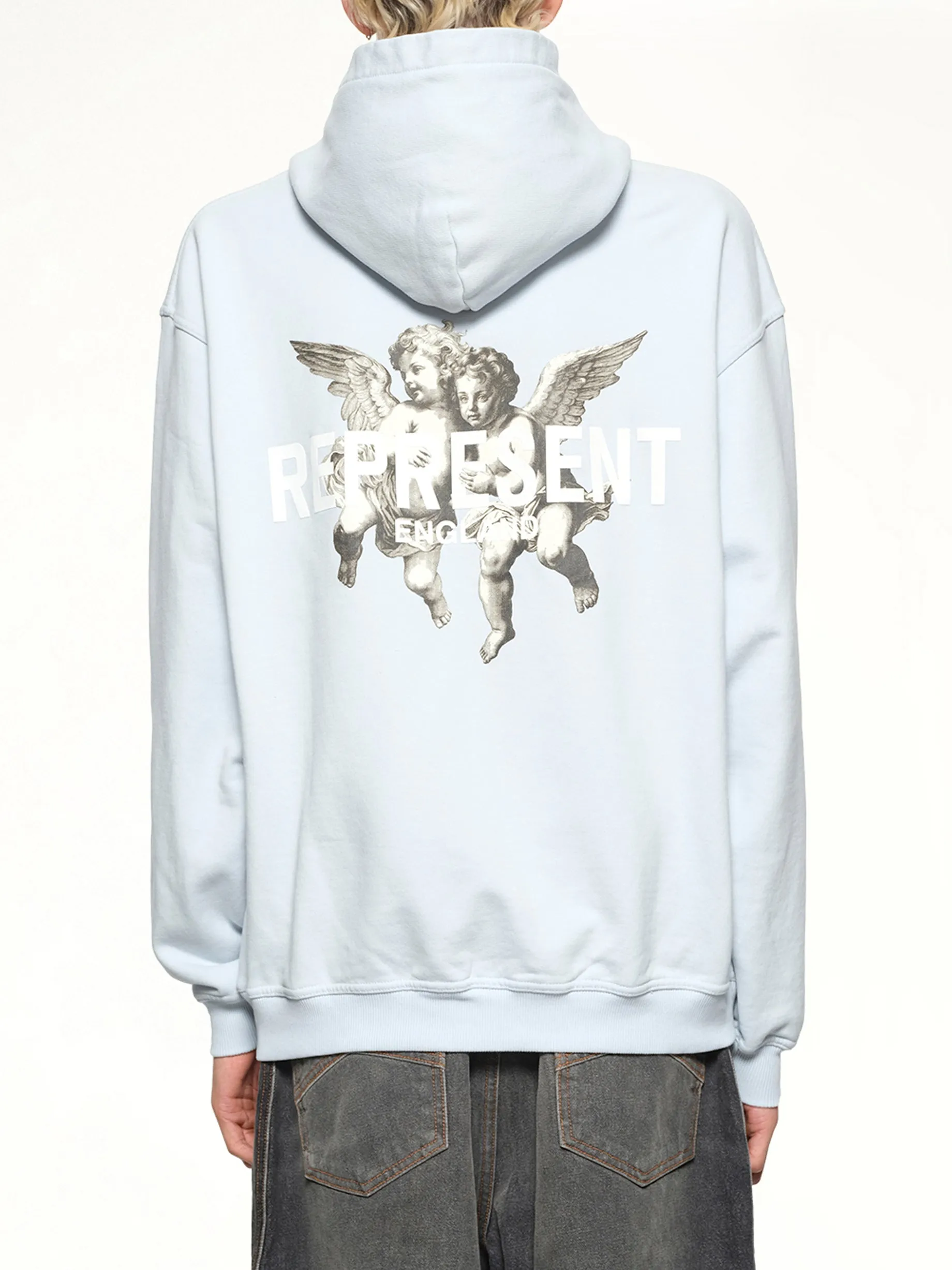 Represent Legacy Cherubs Hoodie in Cloud sold by MARAIS product image thumbnail 5