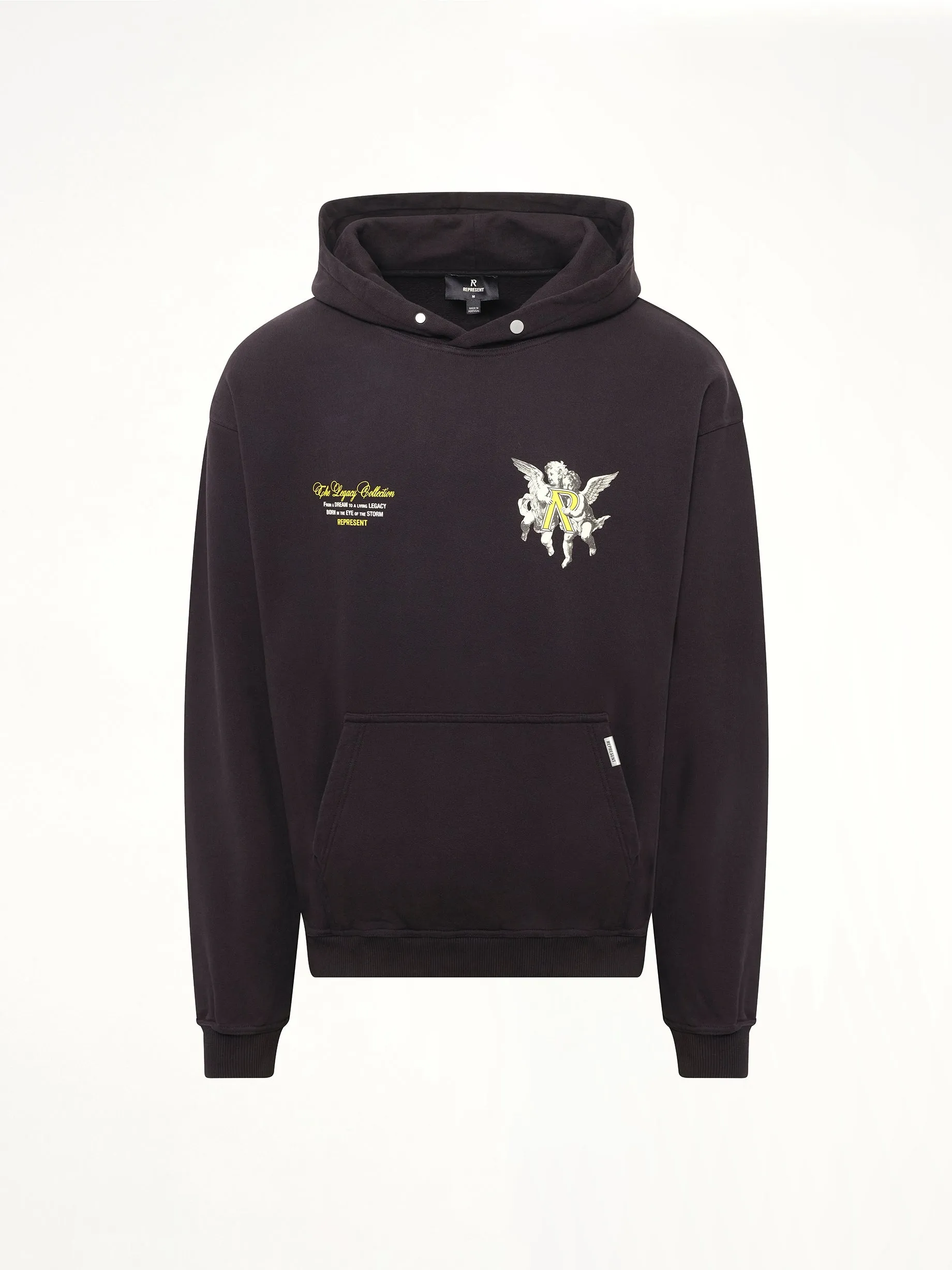 Represent Legacy Cherubs Hoodie in Jet Black sold by MARAIS product image thumbnail 2