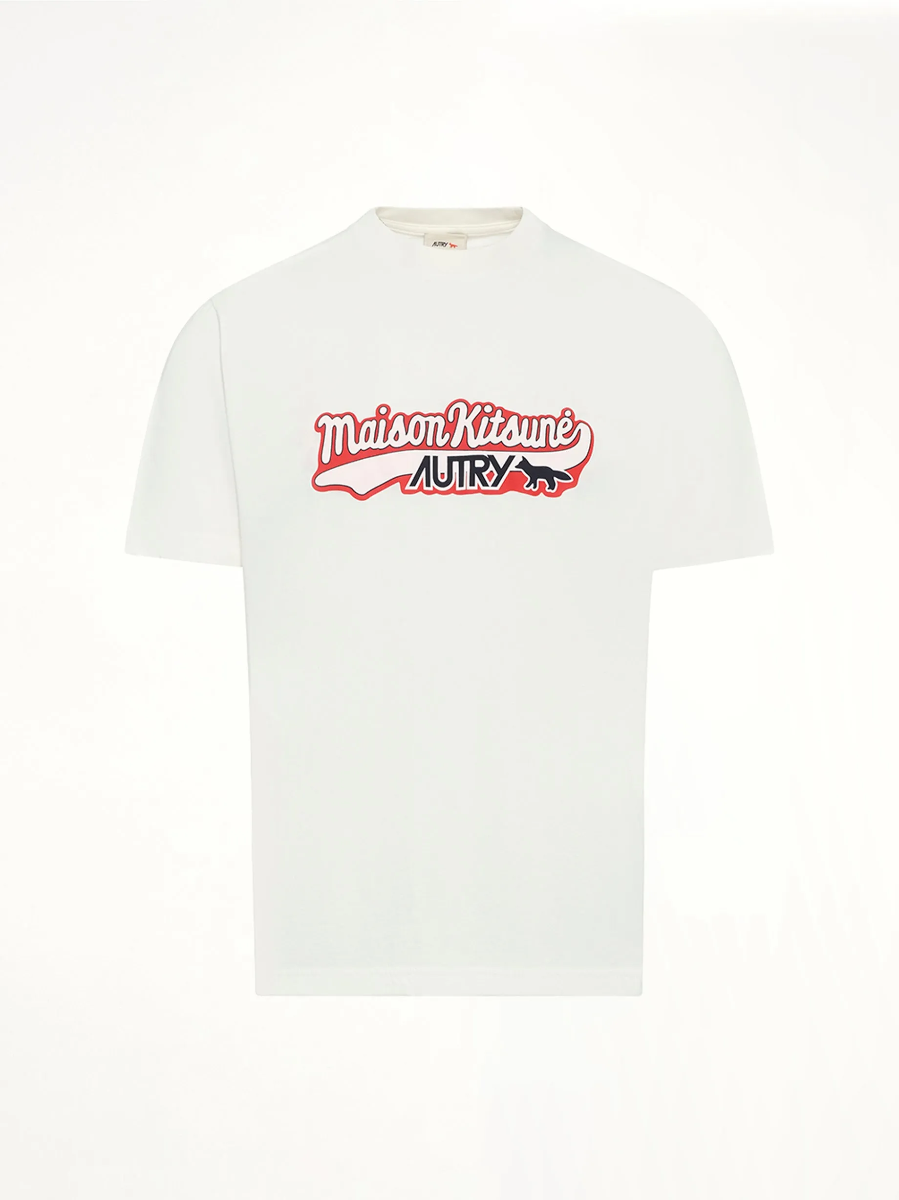 Autry x Maison Kitsune T-Shirt in White sold by MARAIS product image thumbnail 2