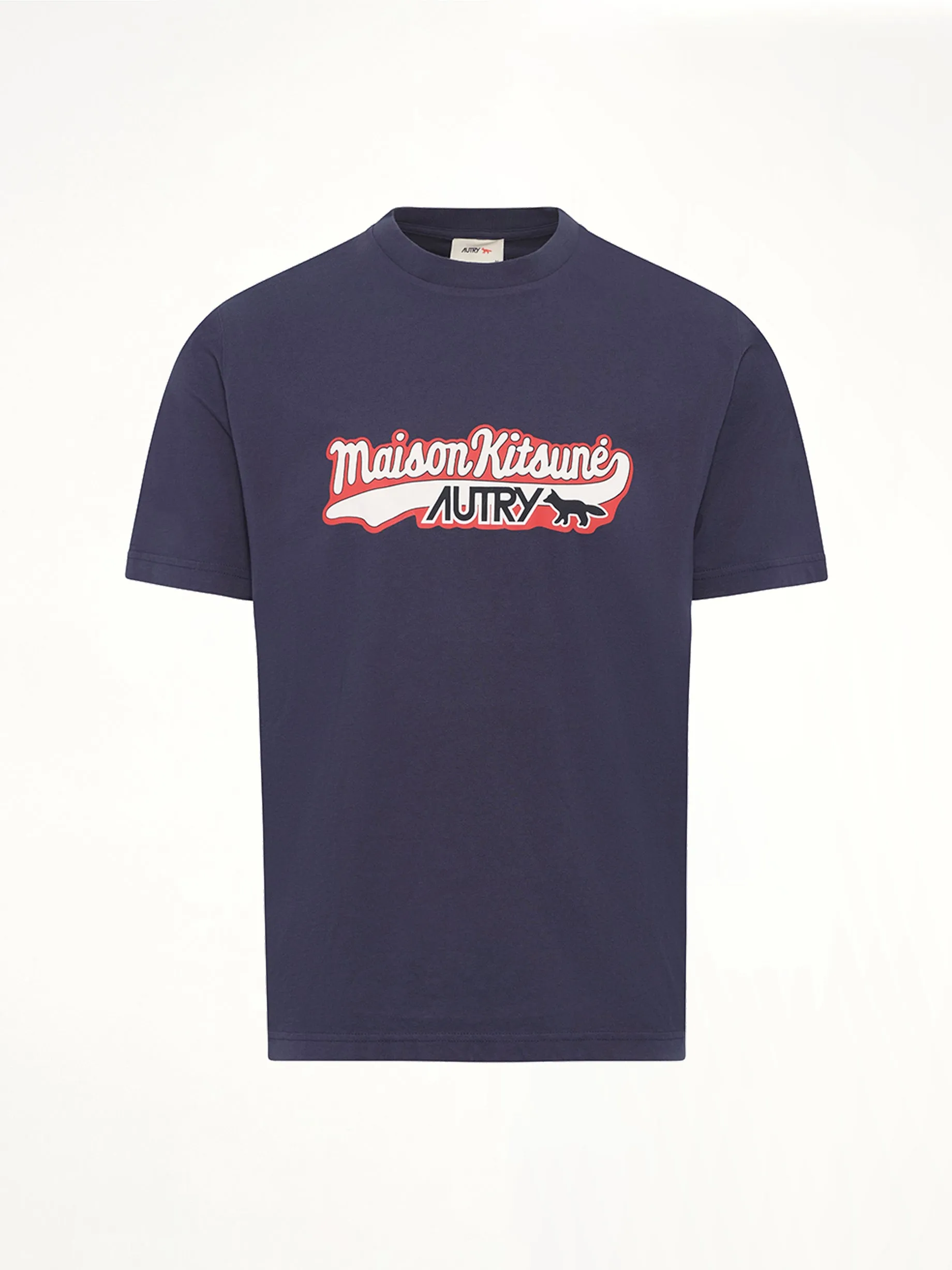 Autry x Maison Kitsune T-Shirt in Blue sold by MARAIS product image thumbnail 2