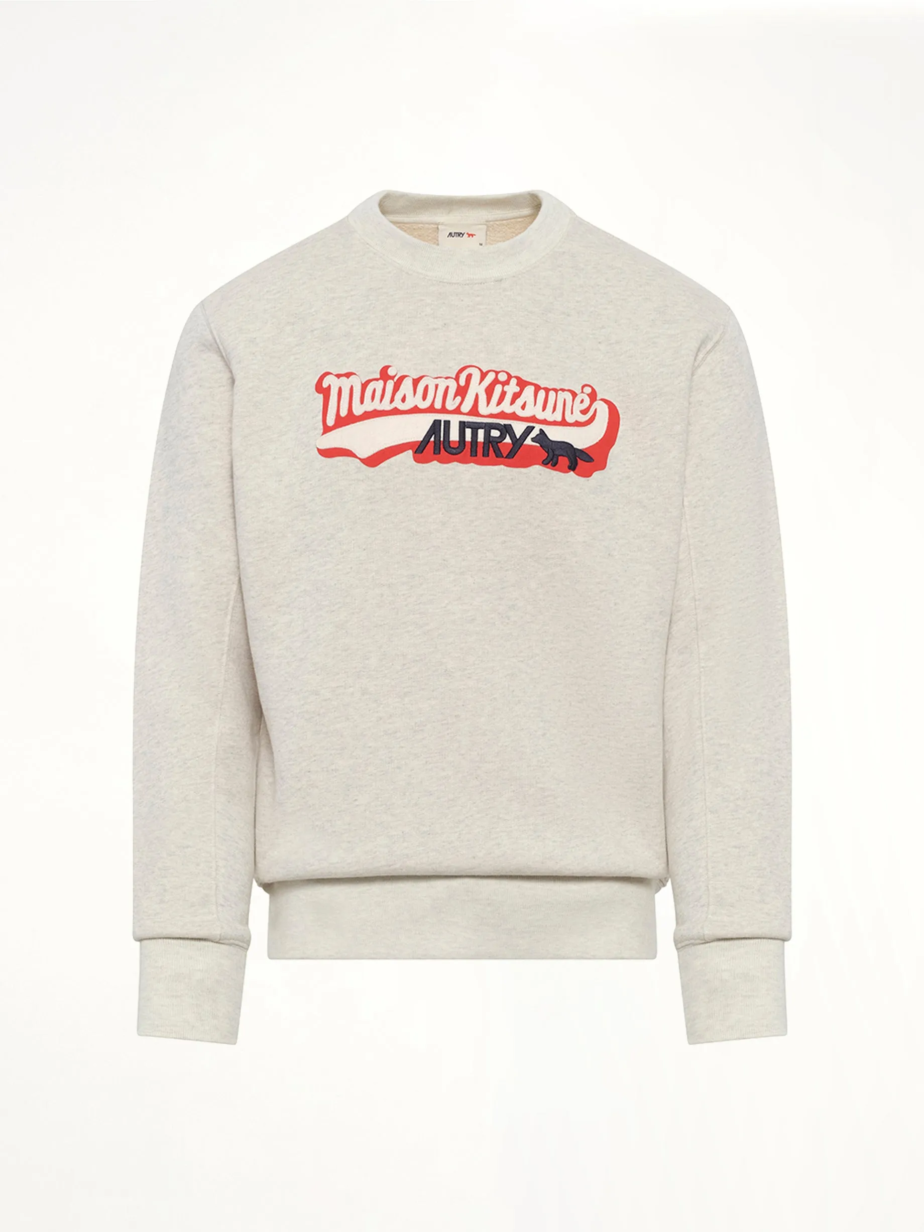 Autry x Maison Kitsune Sweatshirt in Grey Melange sold by MARAIS product image thumbnail 2