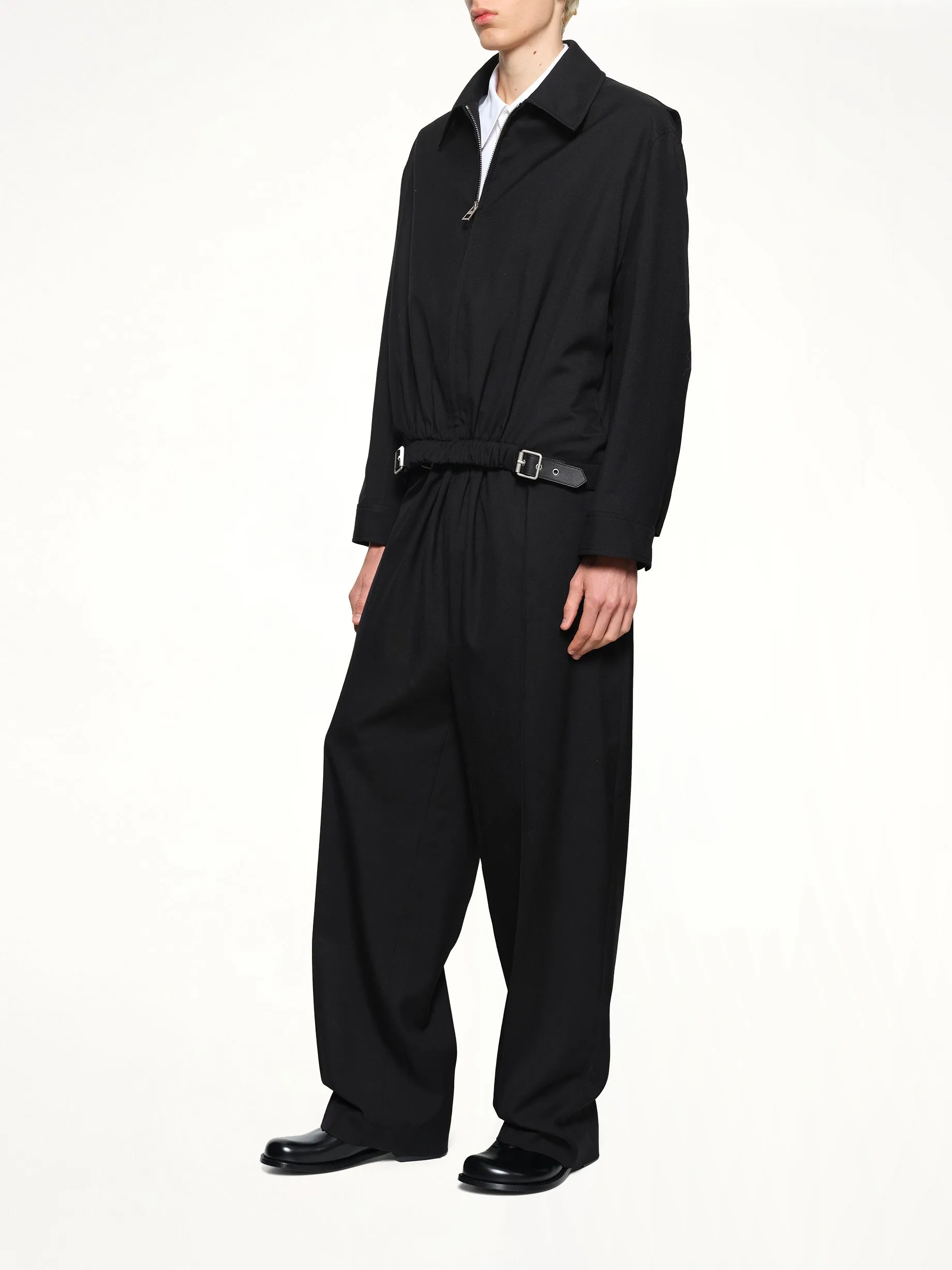Belted Trousers in Black sold by MARAIS product image thumbnail 4