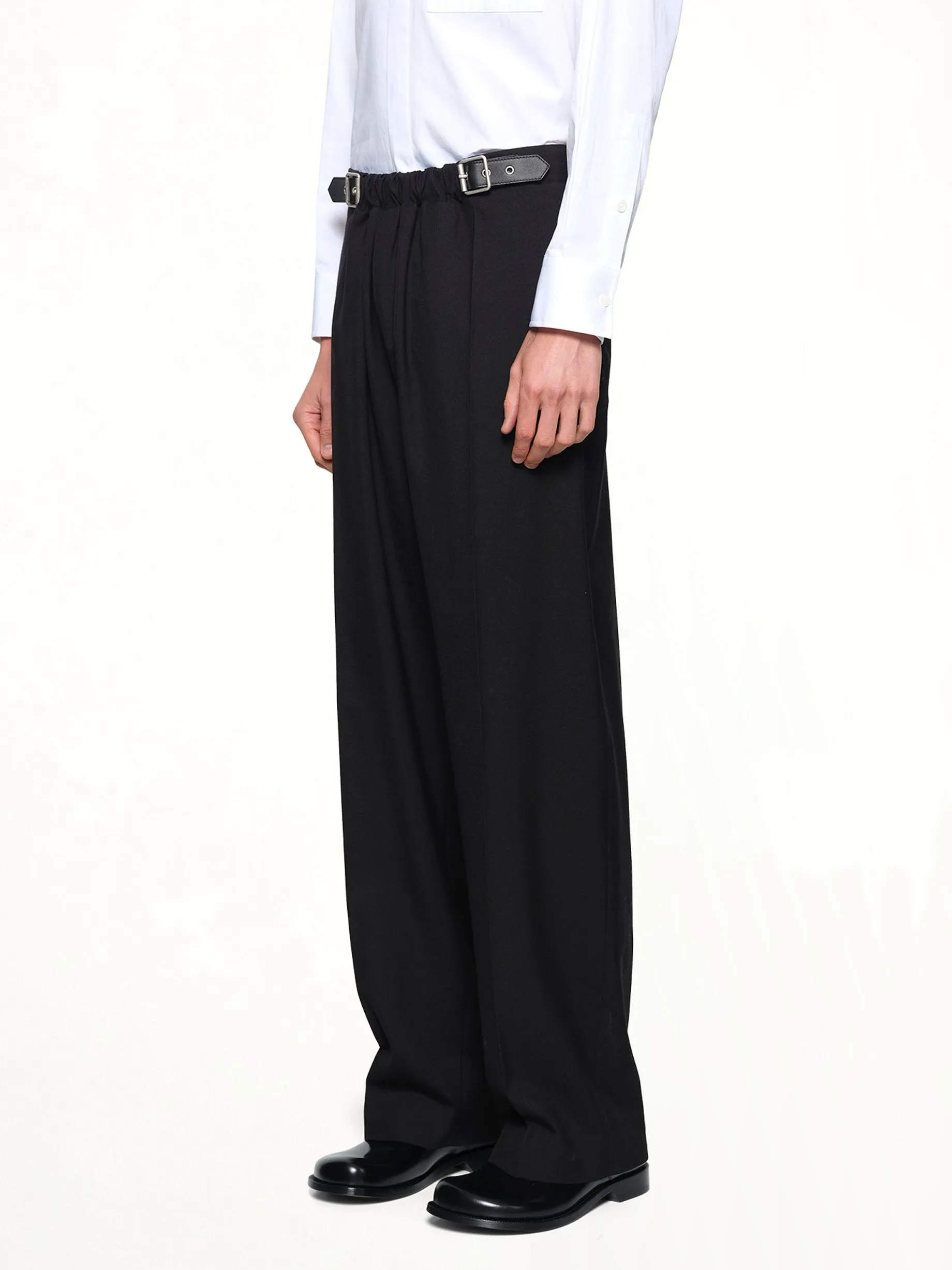 Belted Trousers in Black sold by MARAIS product image thumbnail 3