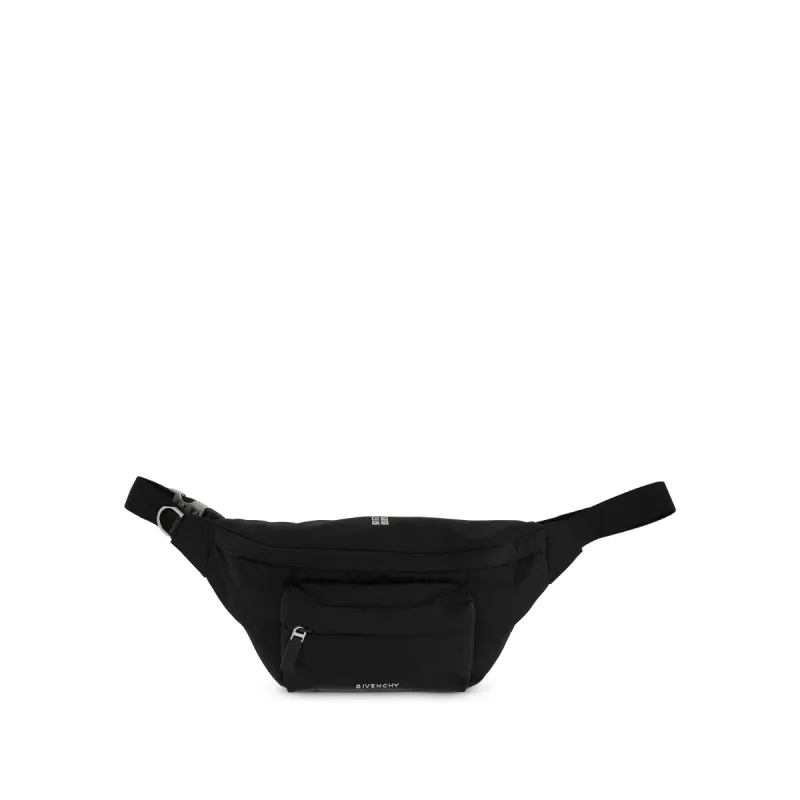 Essential U Bumbag in Black Nylon sold by MARAIS