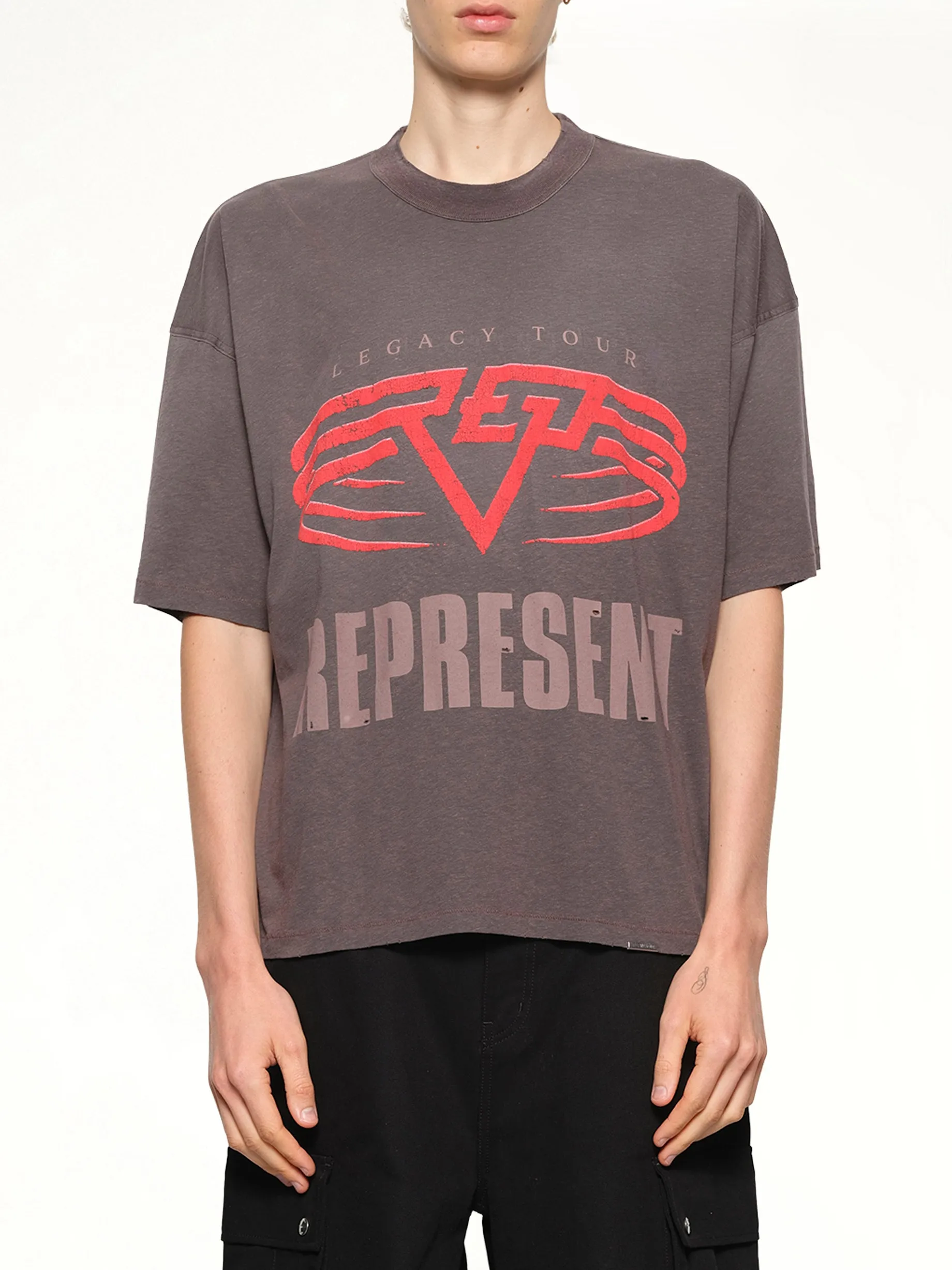 Reversible Living Legacy Falcon T-Shirt in Nero sold by MARAIS