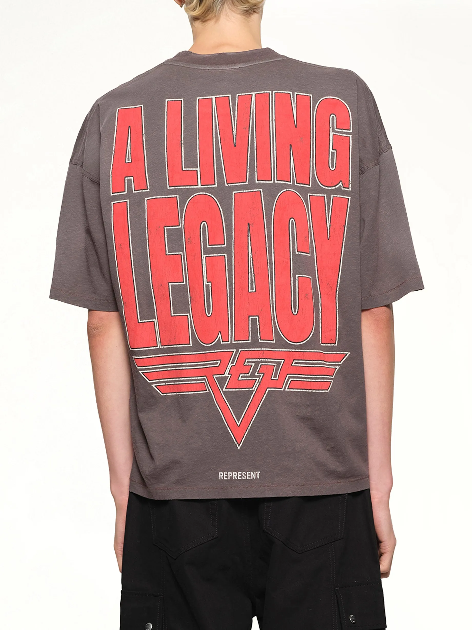 Reversible Living Legacy Falcon T-Shirt in Nero sold by MARAIS product image thumbnail 5