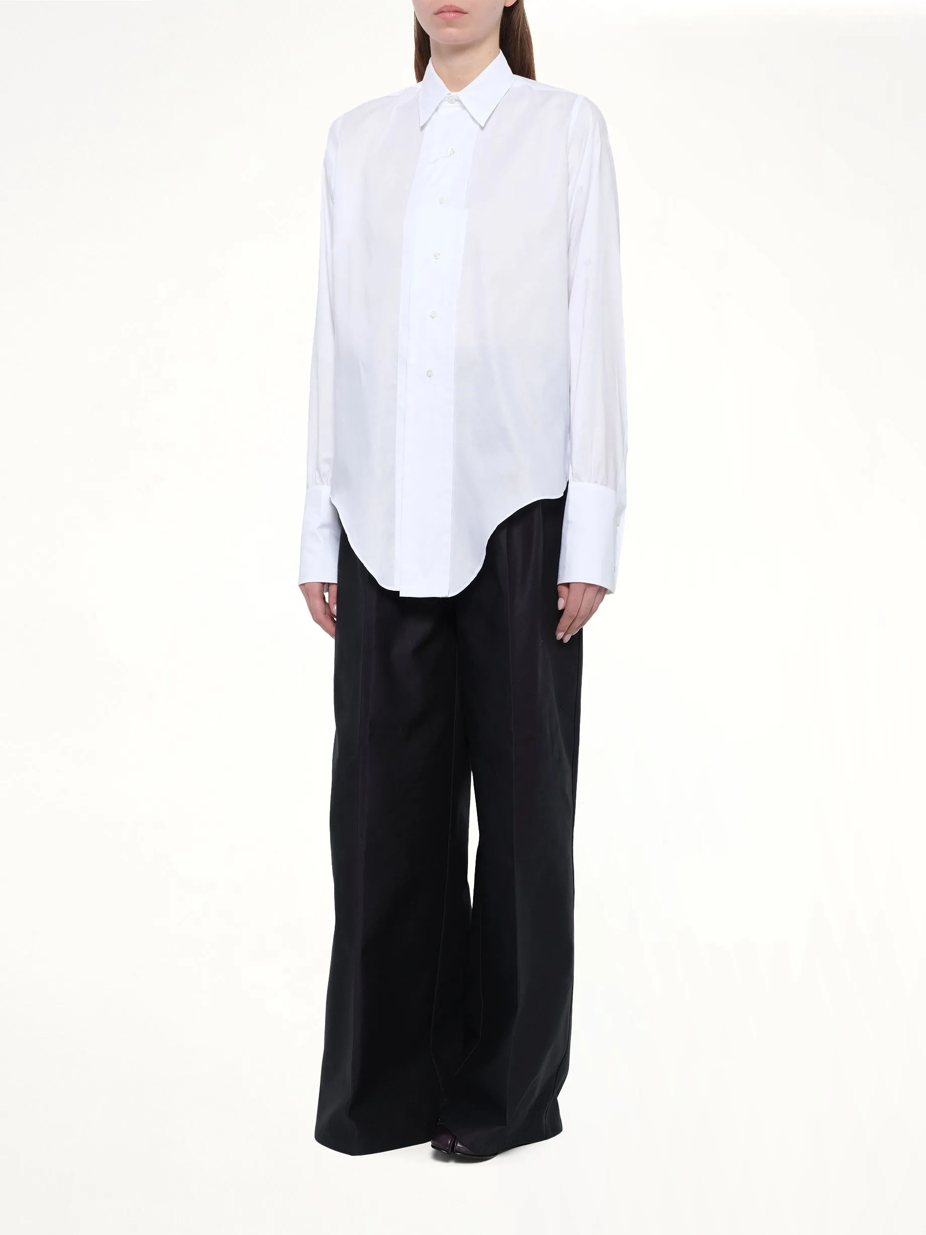 Long-sleeved Shirt in White sold by MARAIS product image thumbnail 4