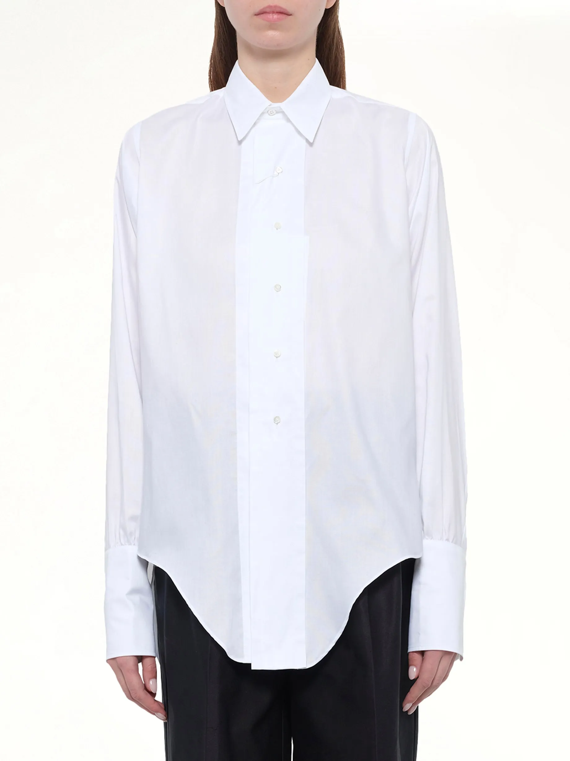 Long-sleeved Shirt in White sold by MARAIS