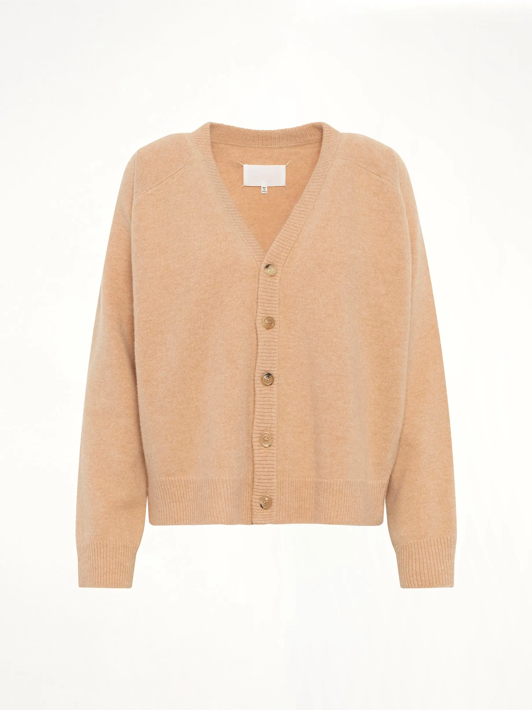 Gauge 7 Wool Cardigan in Camel sold by MARAIS product image thumbnail 2