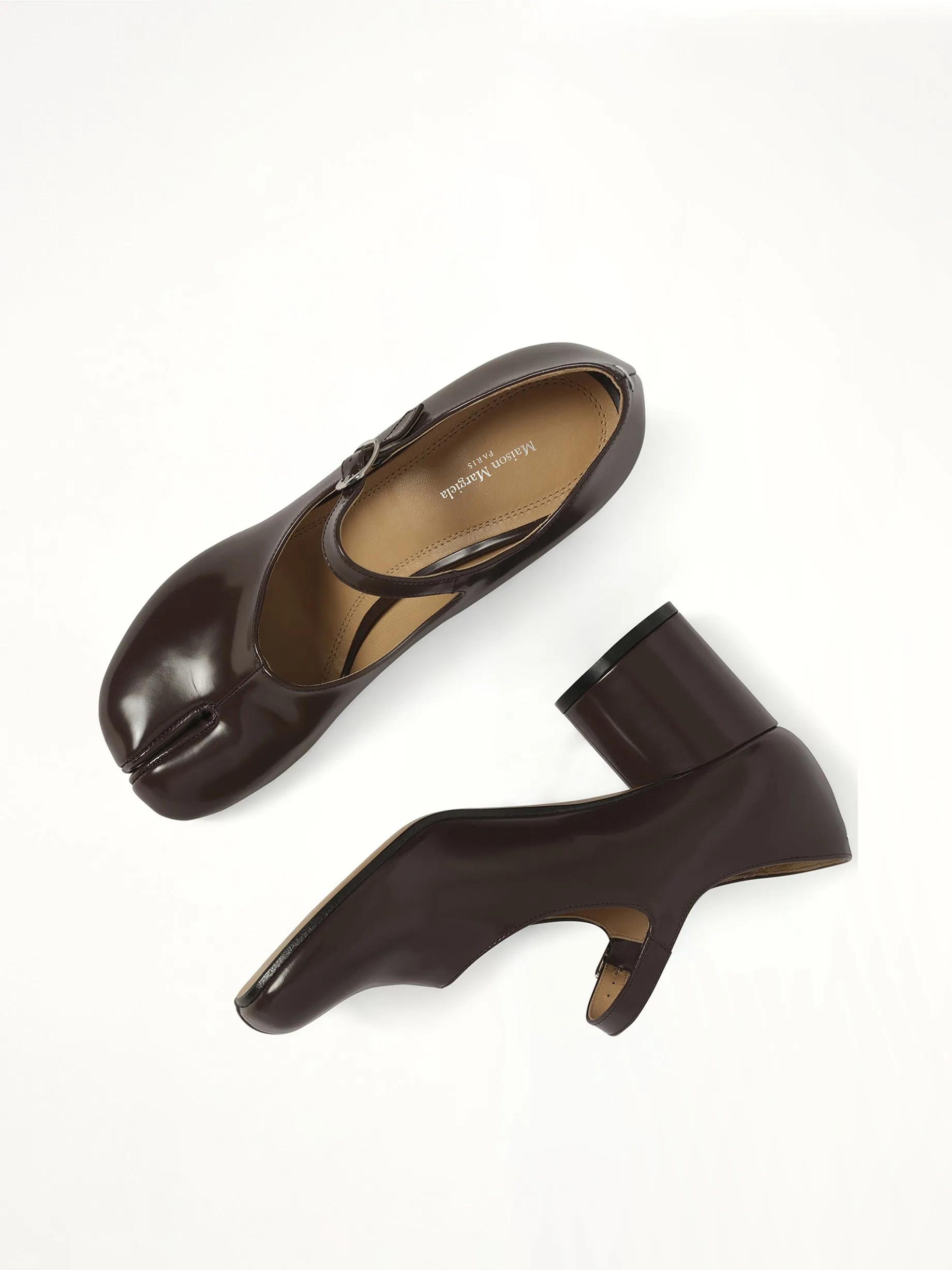 Tabi Mary Jane 6cm Heel in Moka sold by MARAIS product image thumbnail 4