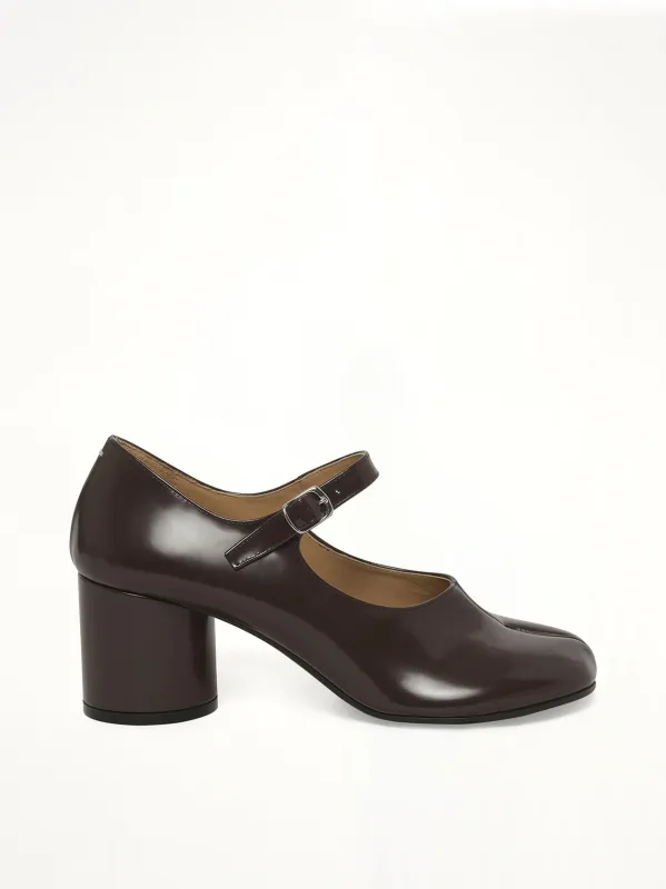 Tabi Mary Jane 6cm Heel in Moka sold by MARAIS