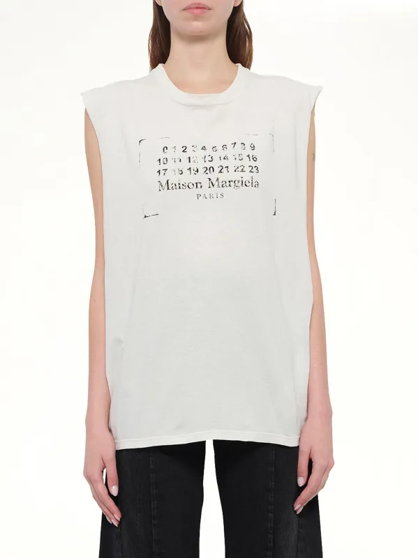 Logo Tank Top in Butter sold by MARAIS