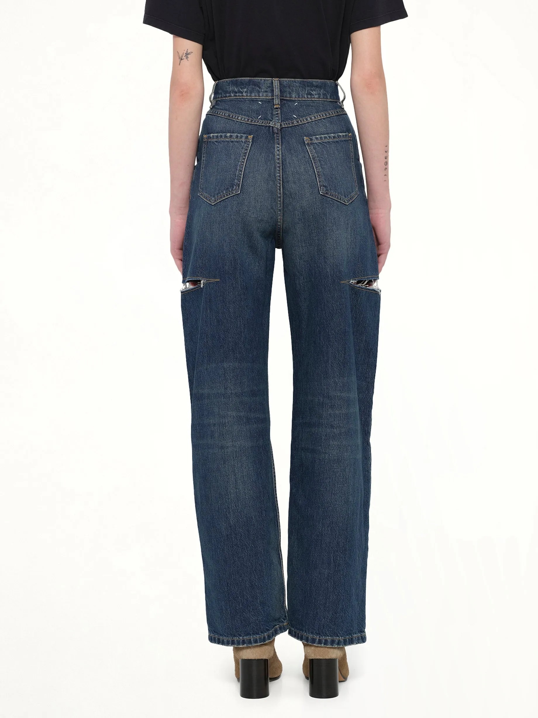 Slash Denim Jeans in Washed Indigo sold by MARAIS product image thumbnail 5