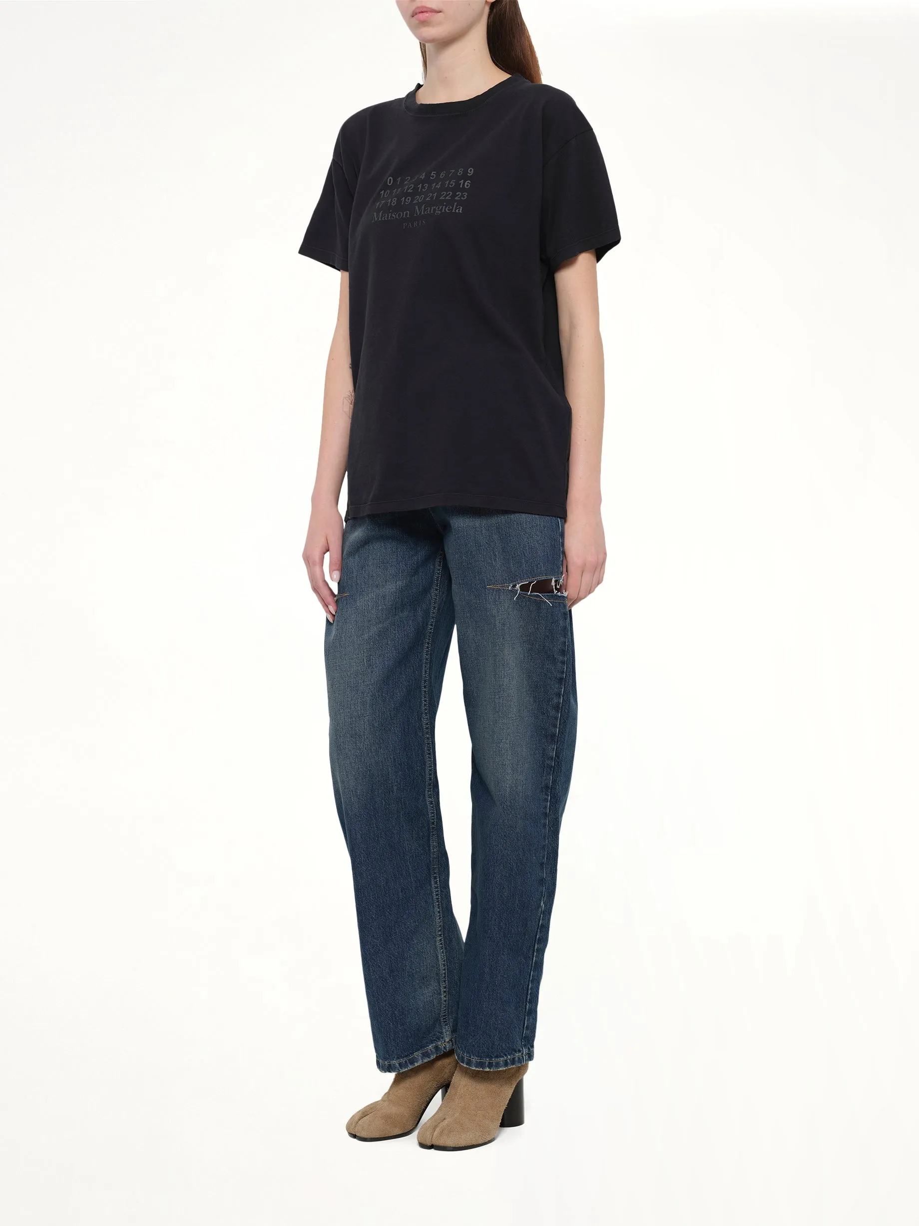 Slash Denim Jeans in Washed Indigo sold by MARAIS product image thumbnail 4
