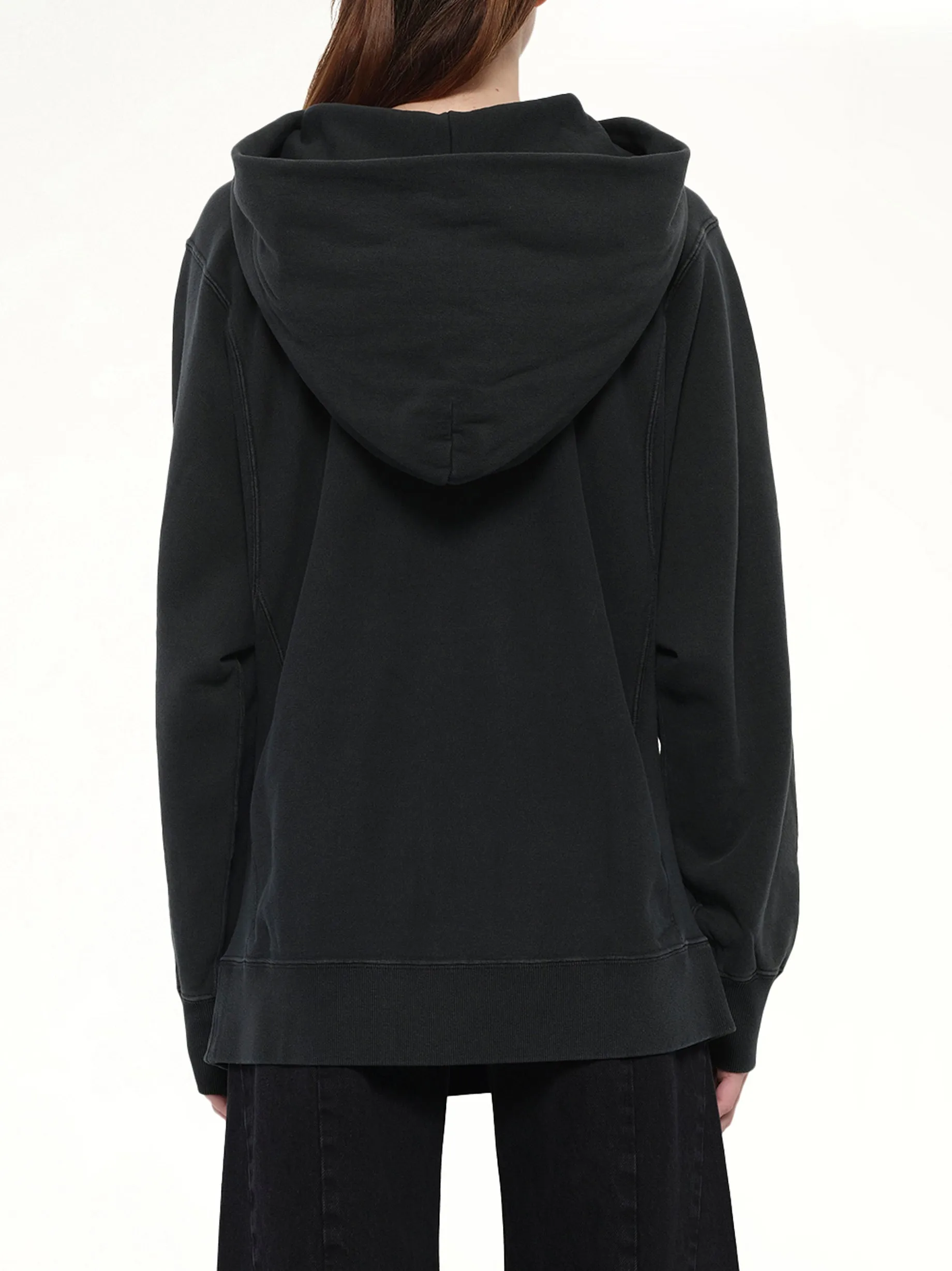 Organic Cotton Fleece Hoodie in Vintage Carbon sold by MARAIS product image thumbnail 5