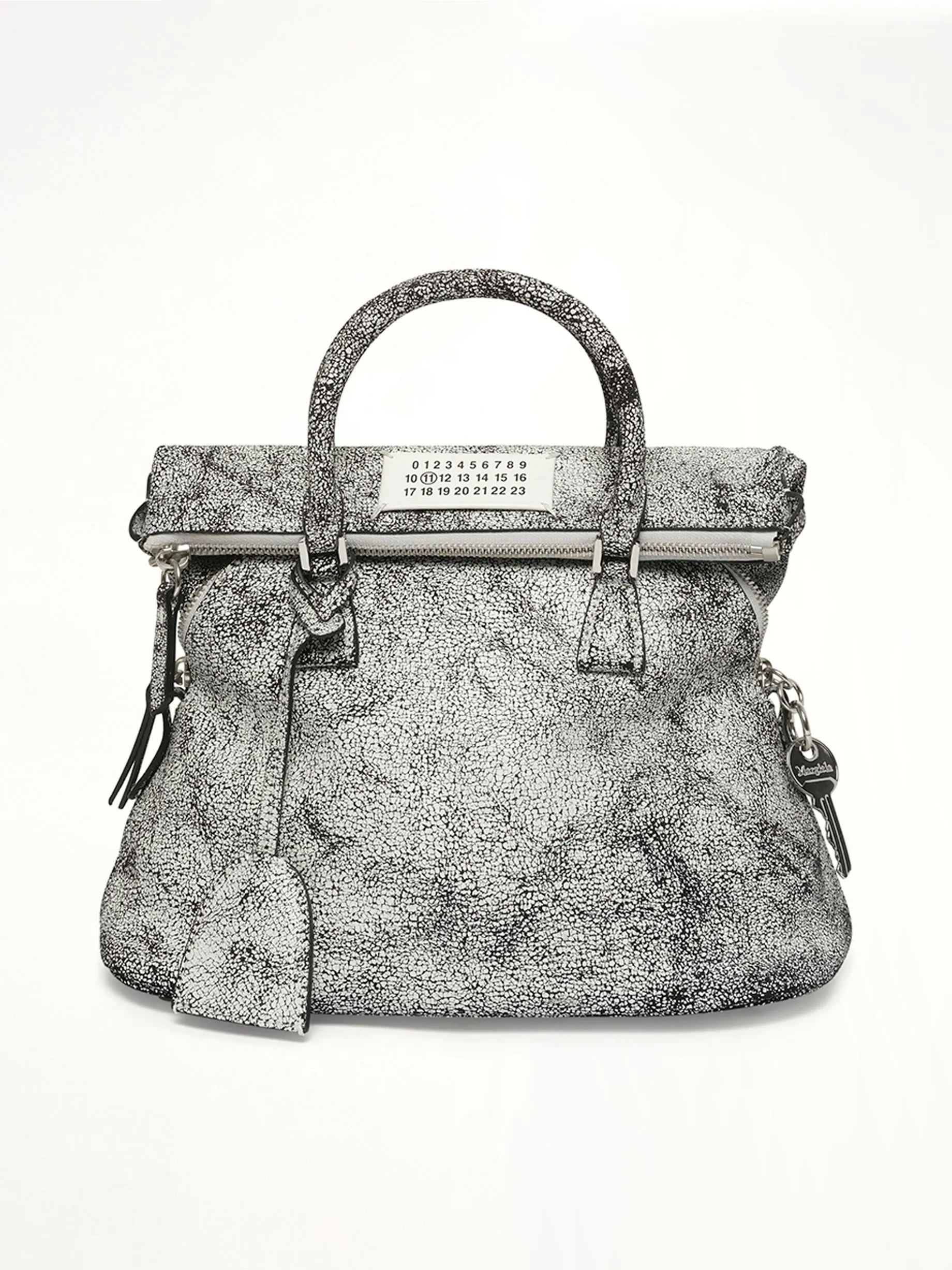 5AC Mini Loved to Death Bag in White/Black sold by MARAIS