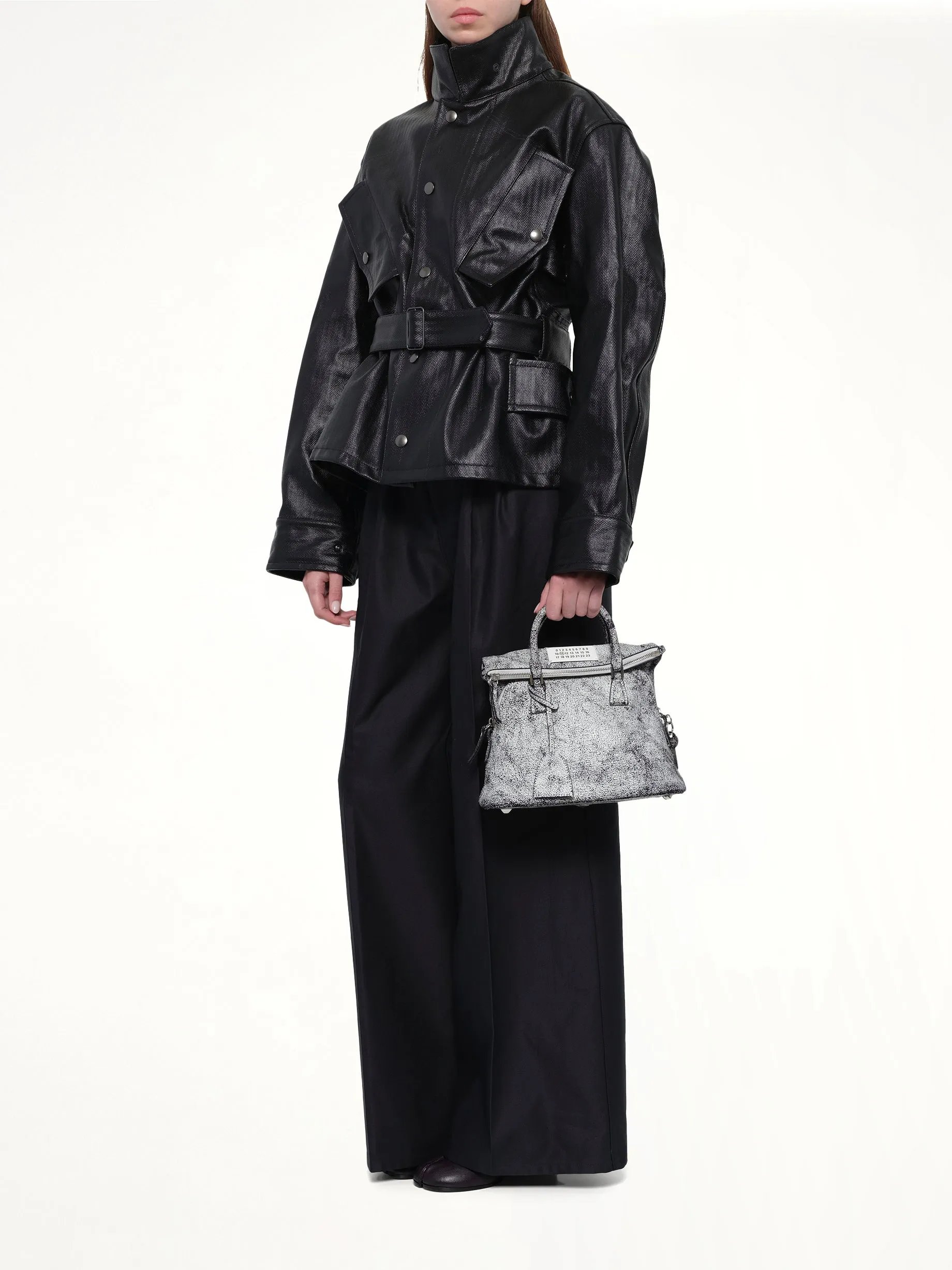 5AC Mini Loved to Death Bag in White/Black sold by MARAIS product image thumbnail 4