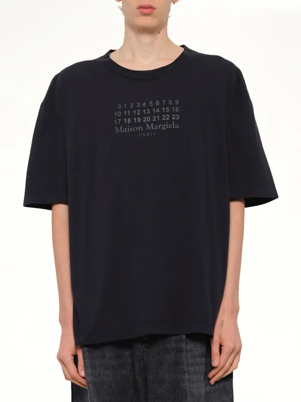 Maison Margiela Logo T-Shirt in Washed Black made by Maison Margiela