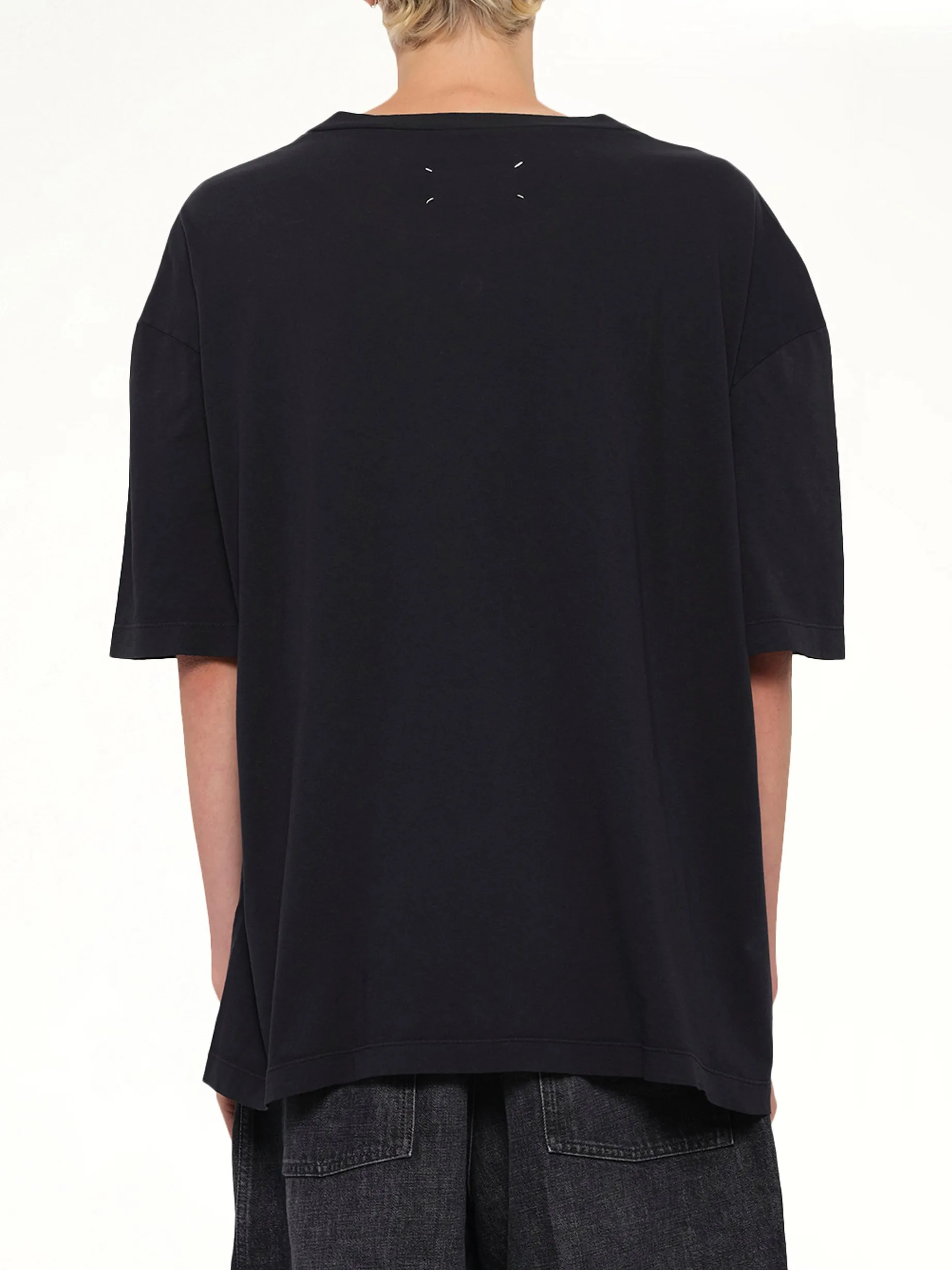 Maison Margiela Logo T-Shirt in Washed Black sold by MARAIS product image thumbnail 5