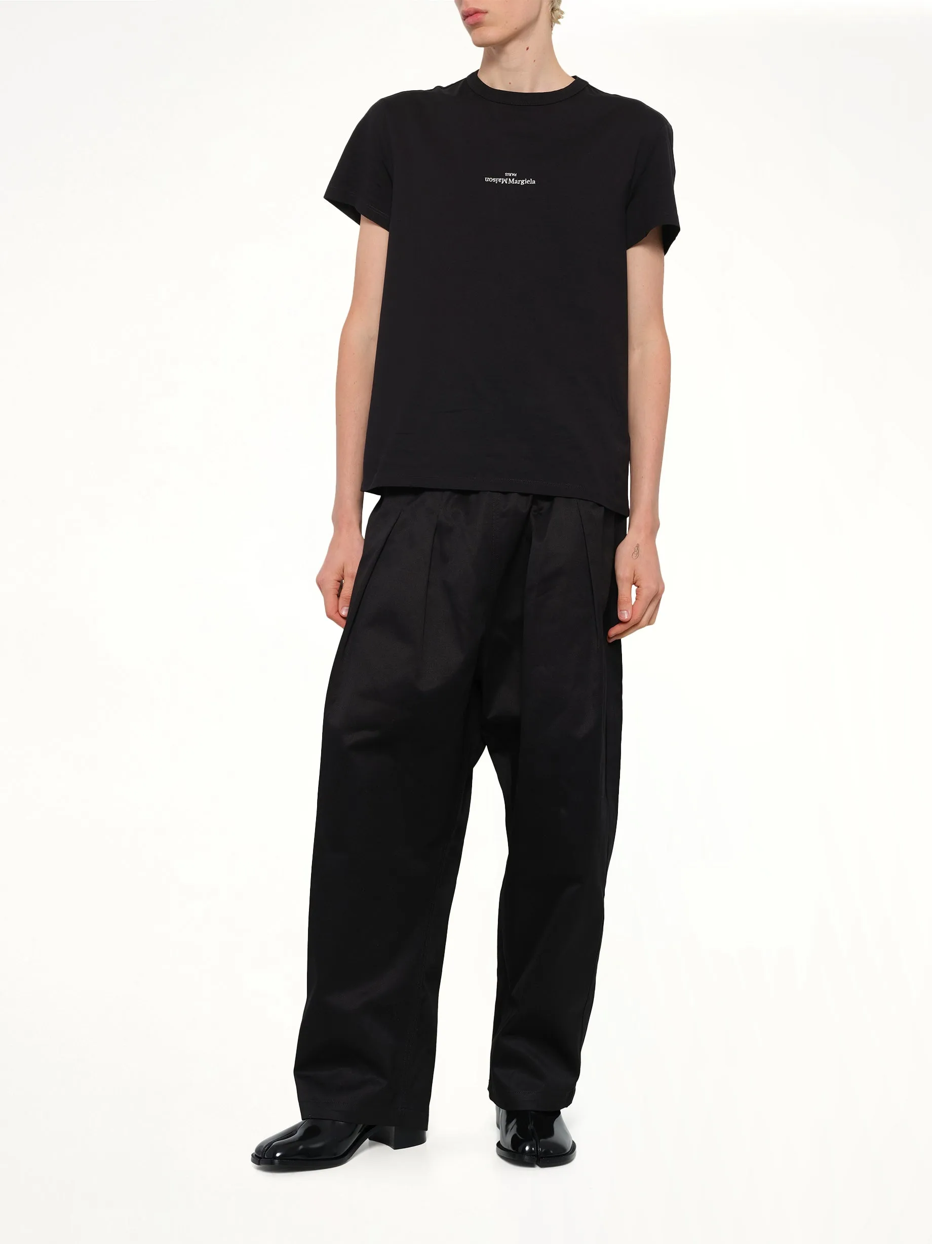 Cotton Twill Pants in Black sold by MARAIS product image thumbnail 4