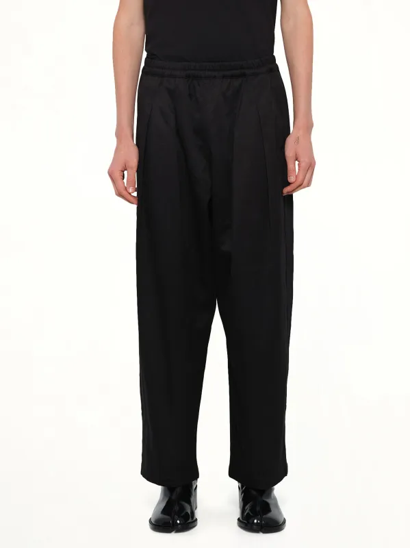 Cotton Twill Pants in Black sold by MARAIS
