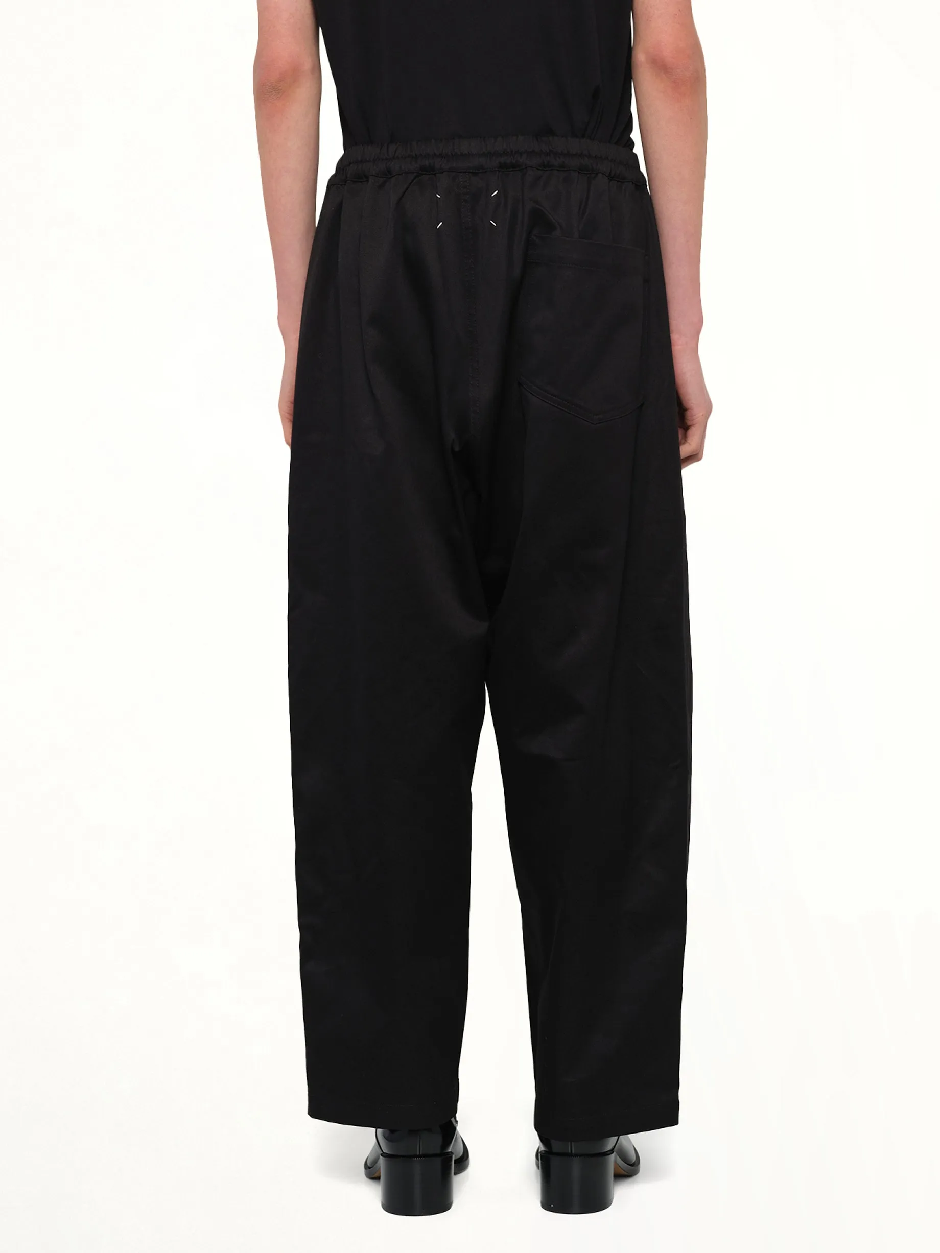 Cotton Twill Pants in Black sold by MARAIS product image thumbnail 5