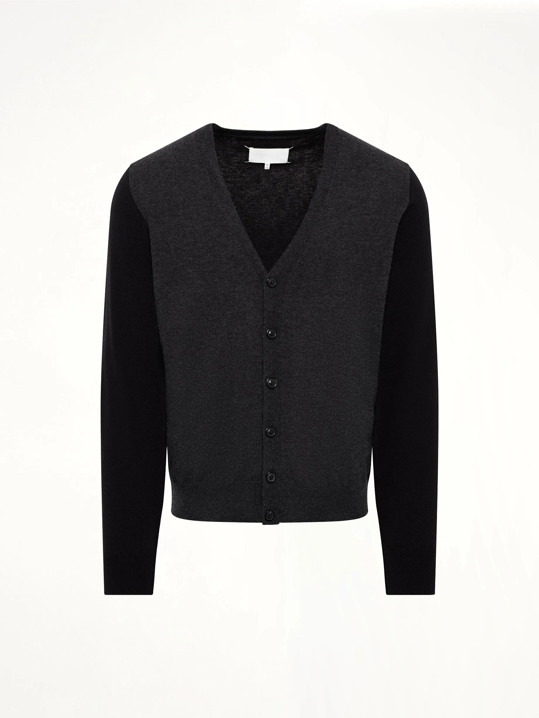 Two-Tone Cardigan in Grey/Black sold by MARAIS product image thumbnail 2