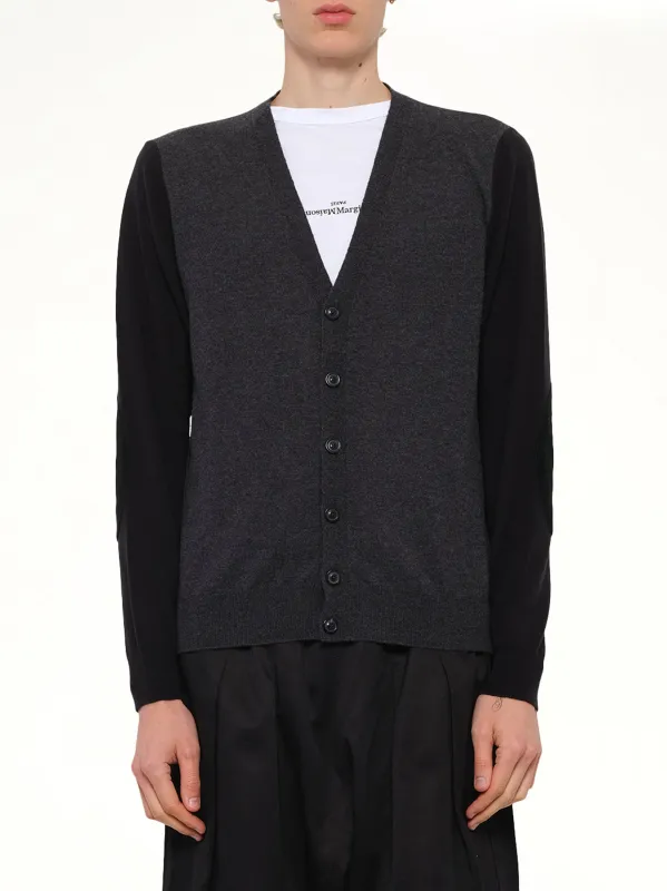 Two-Tone Cardigan in Grey/Black sold by MARAIS