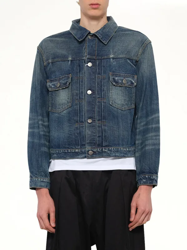 Denim Jacket in Blue Wash sold by MARAIS
