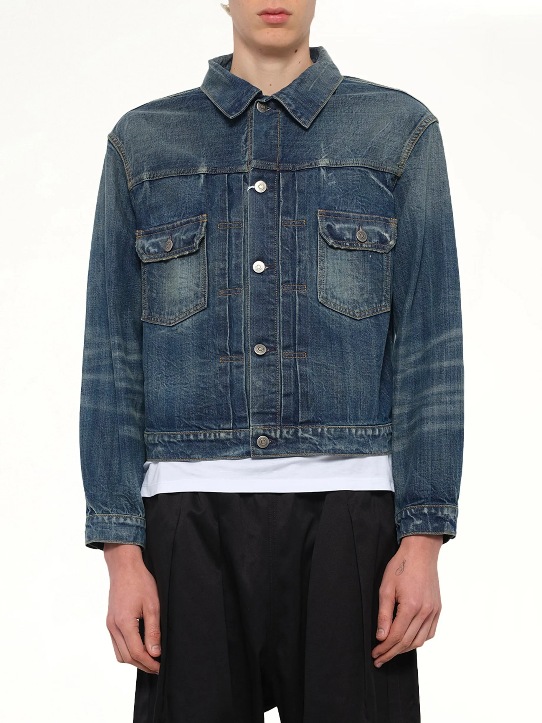 Denim Jacket in Blue Wash sold by MARAIS