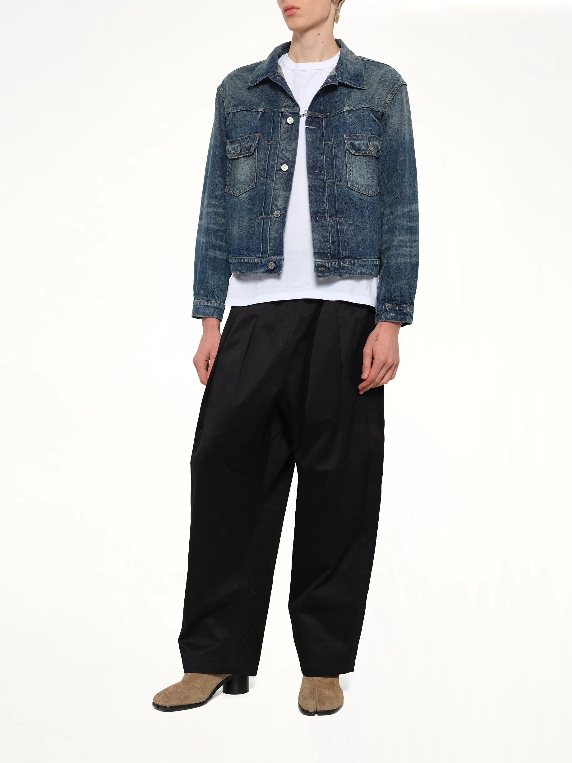 Denim Jacket in Blue Wash sold by MARAIS product image thumbnail 4